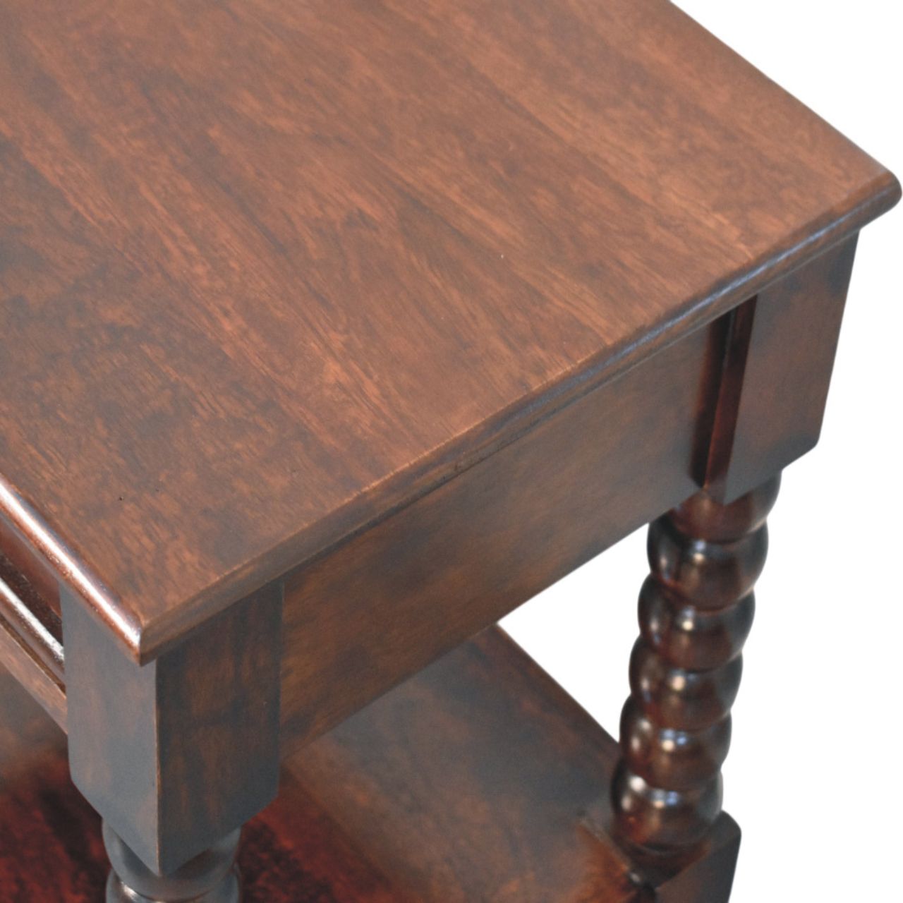 Vienna 1-Drawer Nightstand, Solid Mango Wood