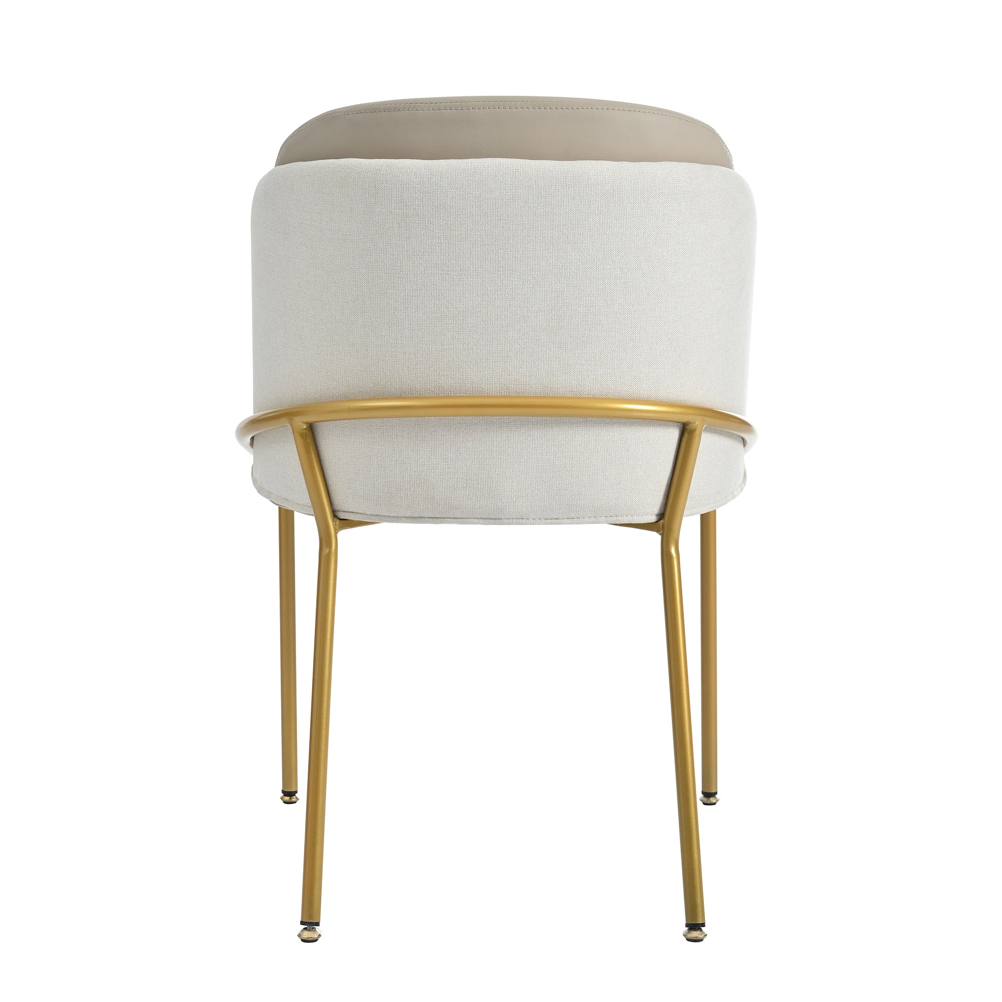 6 Modern Chairs, Angled Legs Adjustable Feet, Beige