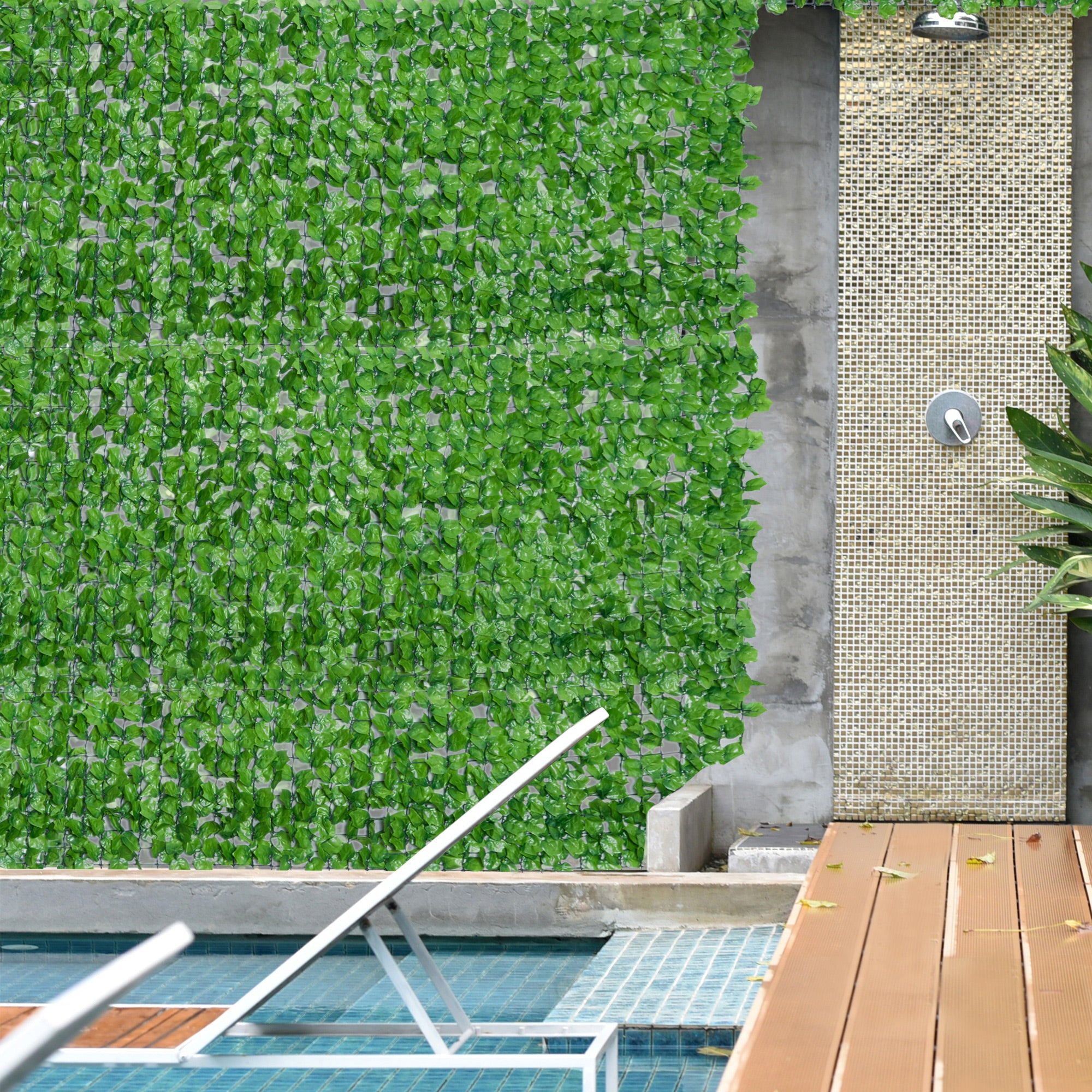 Artificial Leaf Wall 3 x 1m Green