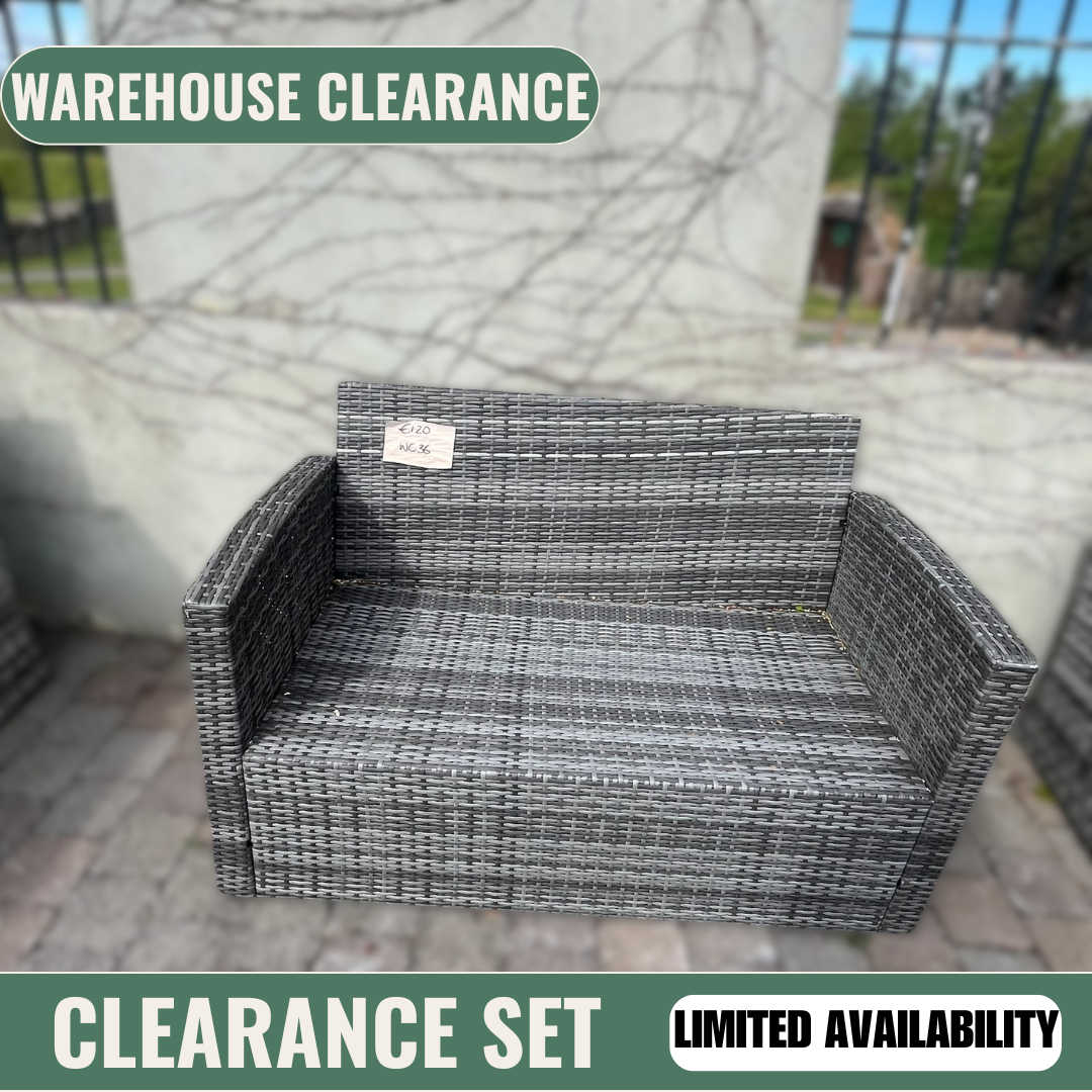 Grey 2 Seater Sofa - Clearance