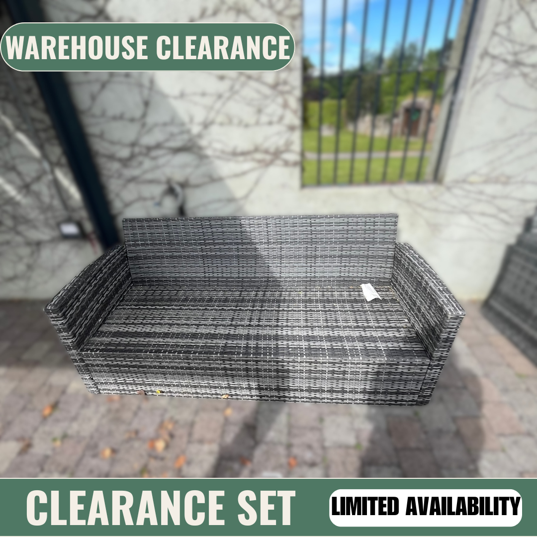 Grey 3 Seater Sofa - Clearance
