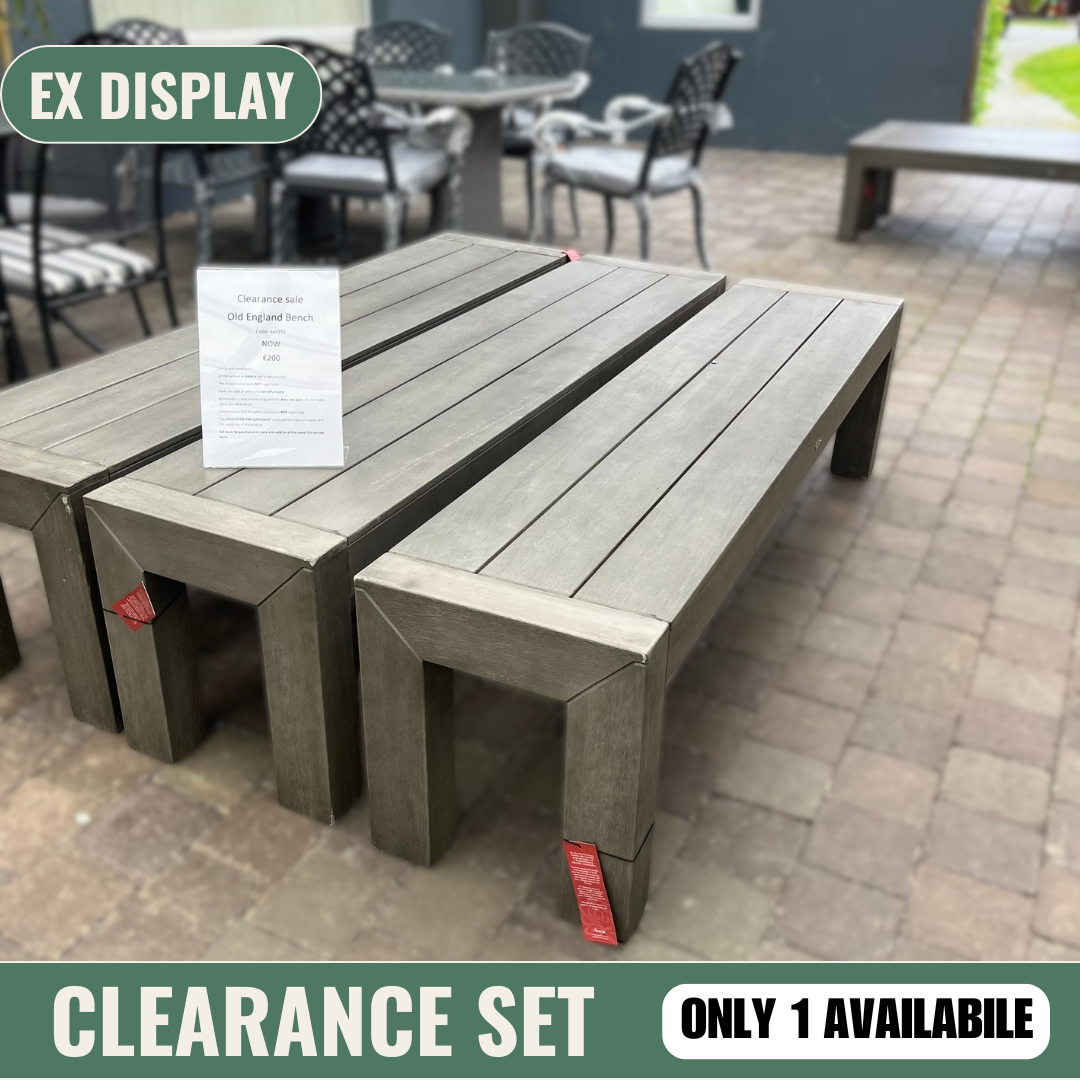 Old English Bench- Clearance