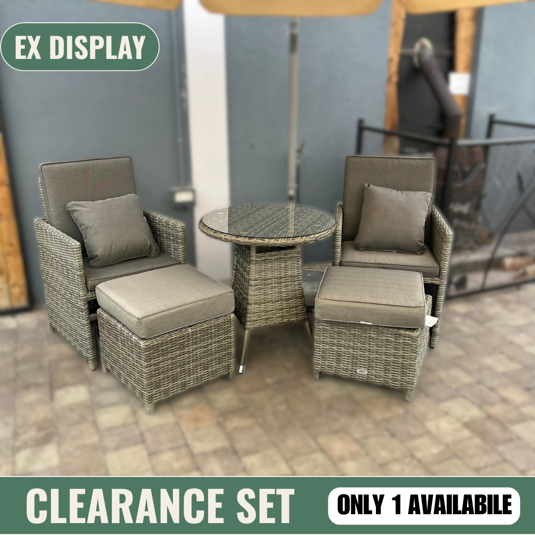 Cube Bistro With Footstools - Clearance
