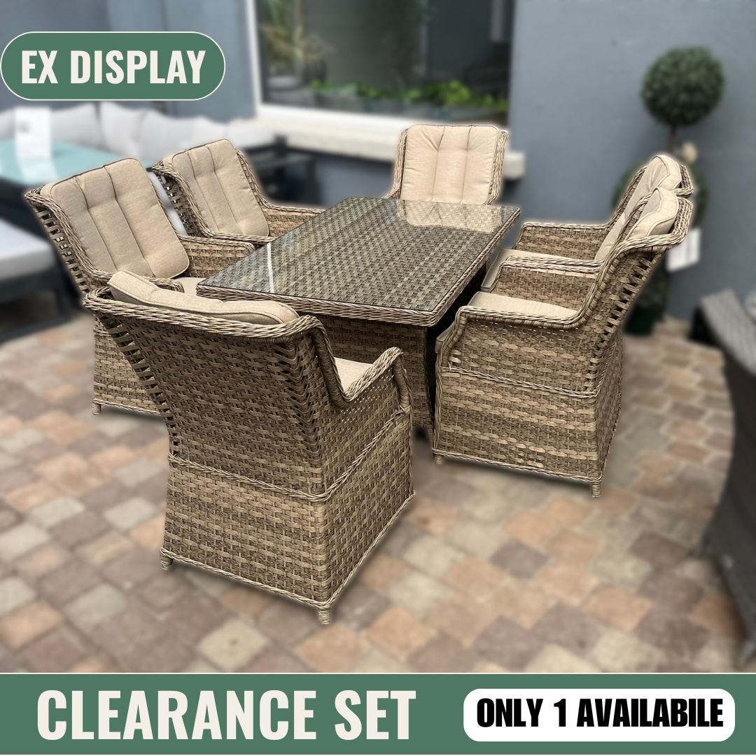 Hampton 6 Seater Set - Clearance
