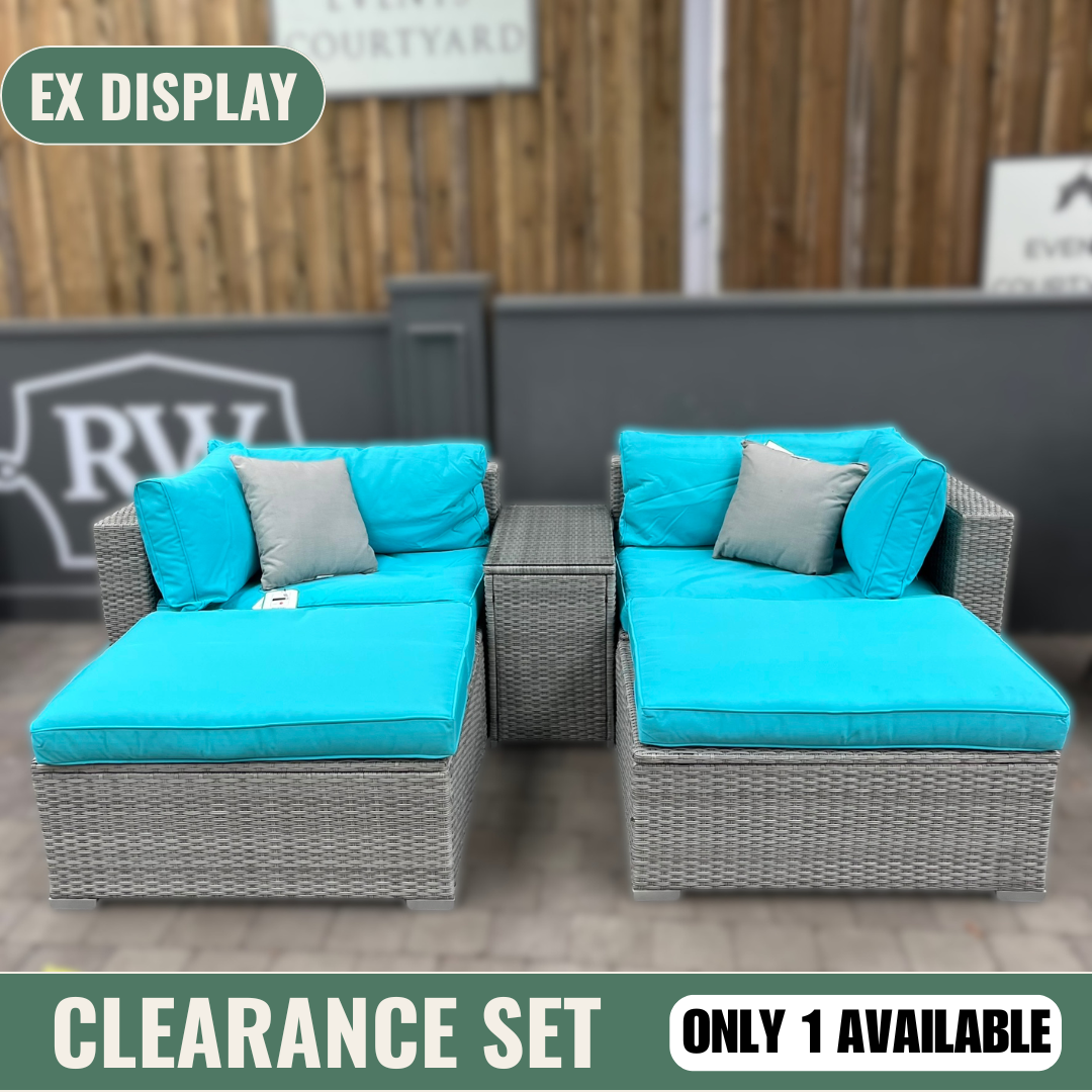 Modular Sofa Set Blue - Clearance