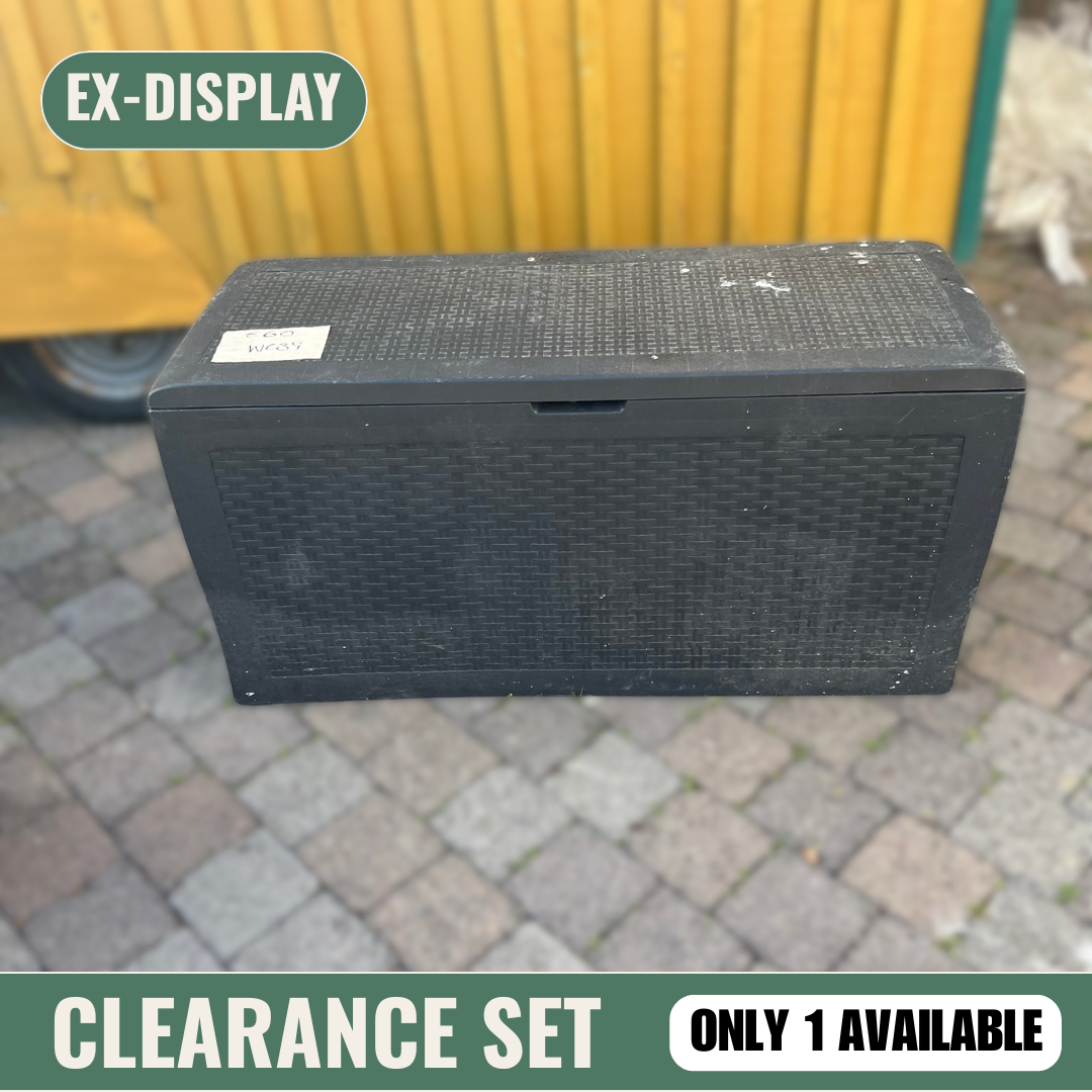 Plastic Storage Box - Grey - Clearance