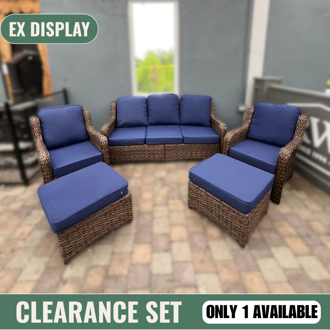 Cappani Navy Sofa Set - Clearance