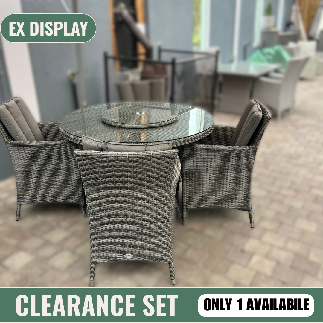 Gardina 4 Seater with Lazy Susan - Clearance