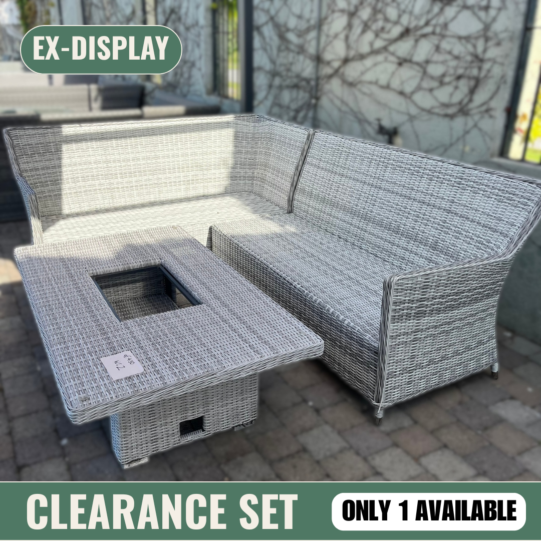 Barcelona Corner Set with Rising Table - Clearance
