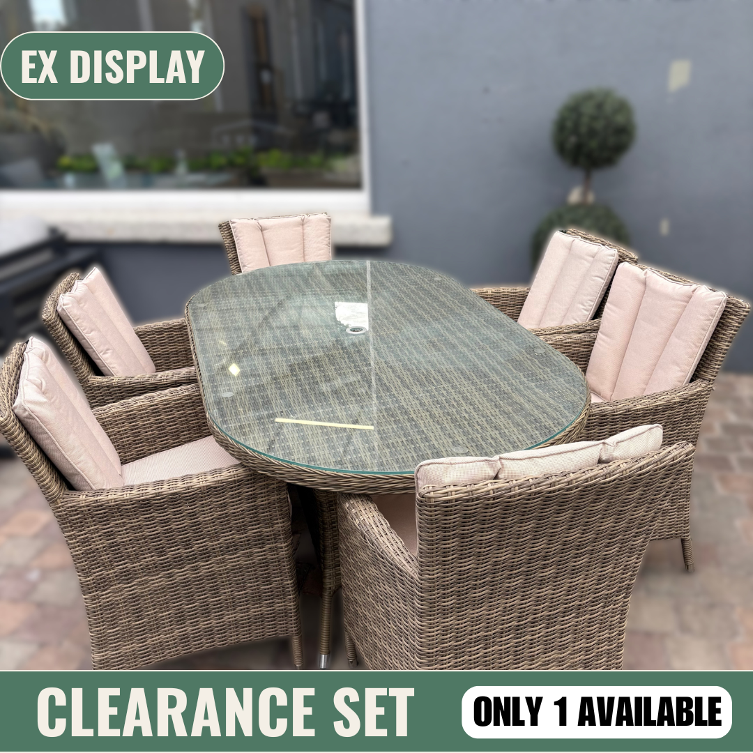Chester Oval 6 Seater Set - Clearance
