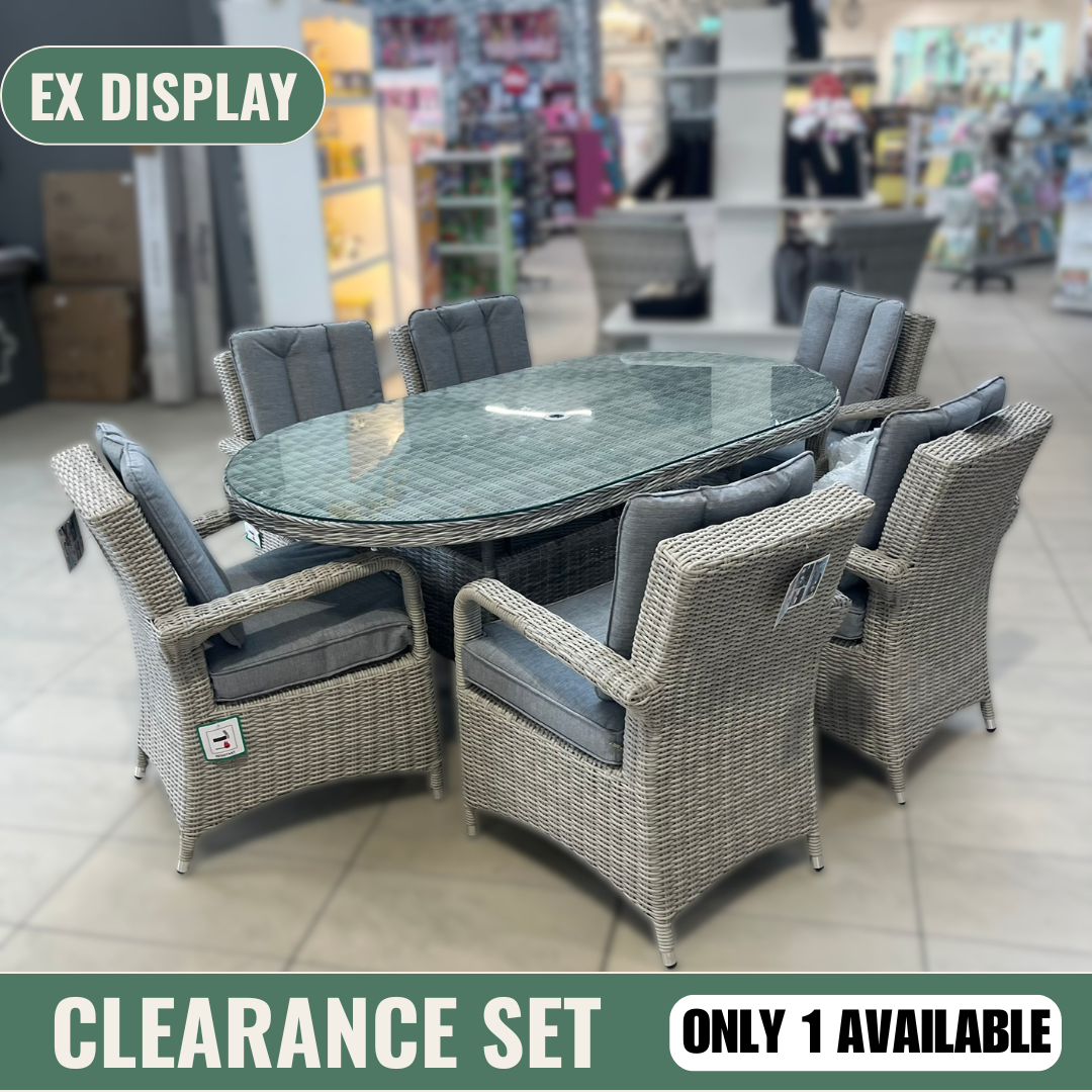 Sepino/Sorrento 6 Seater Set (Oval) - Clearance