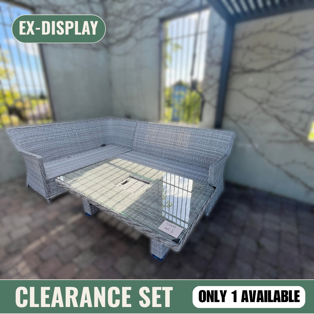 Barcelona Corner Set with Rising Table - Clearance