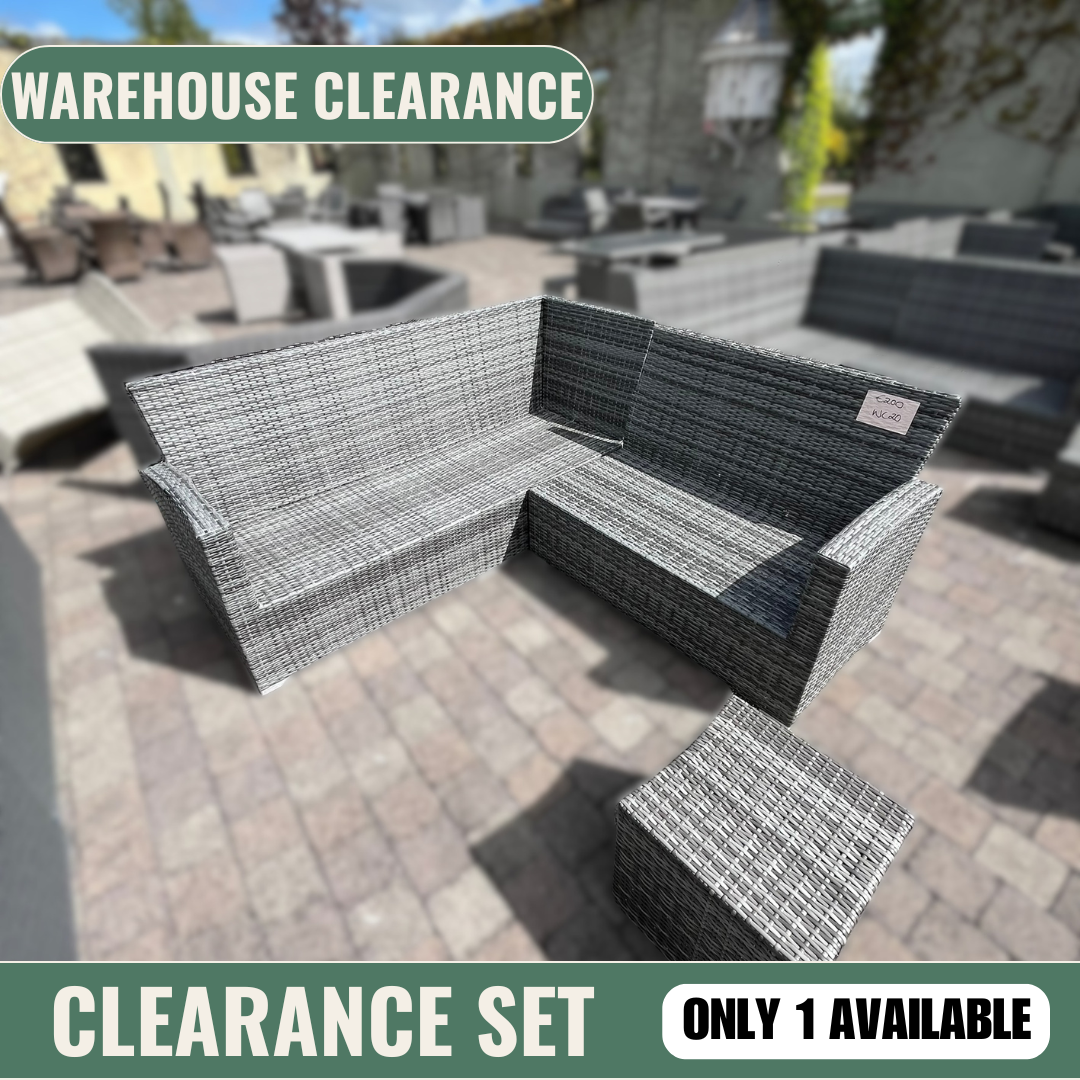 Oxford Corner Sofa & Footstool- Clearance