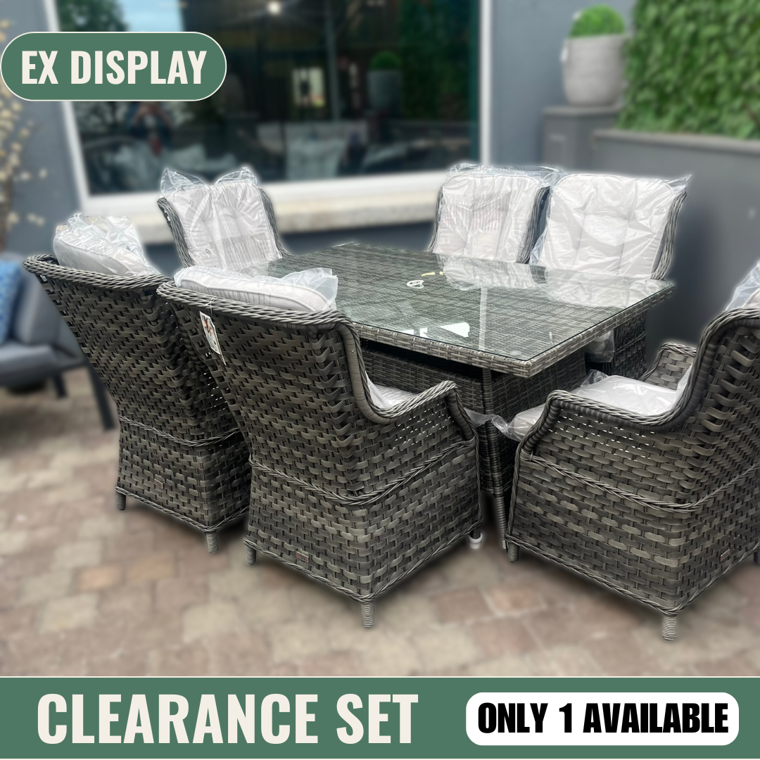 Ravenna 6 Seater Set (Rectangle) - Clearance