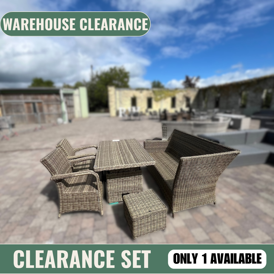 Chester Sofa Set with Footstools - Clearance