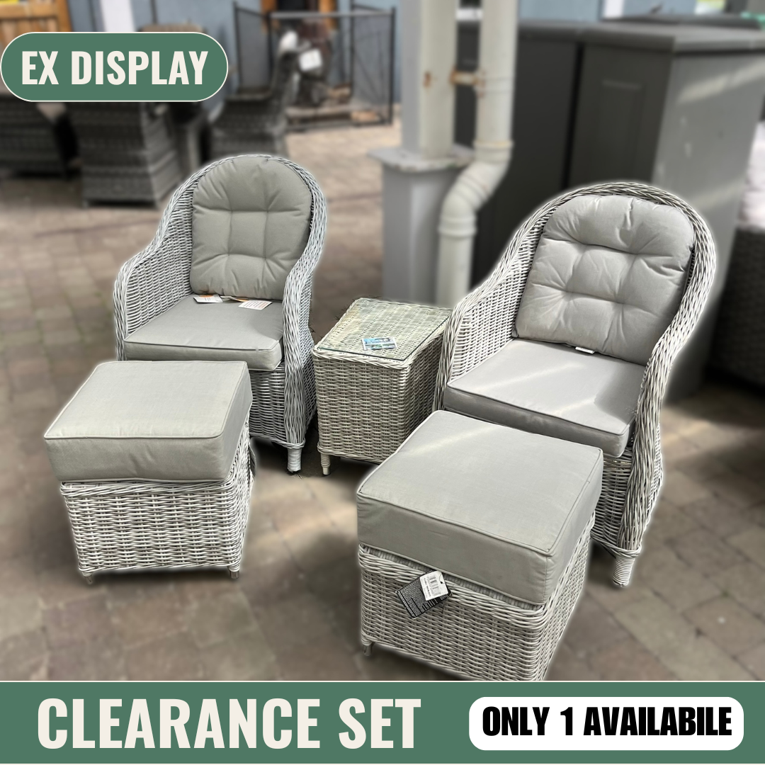 Sepino bistro w/footstool - Clearance