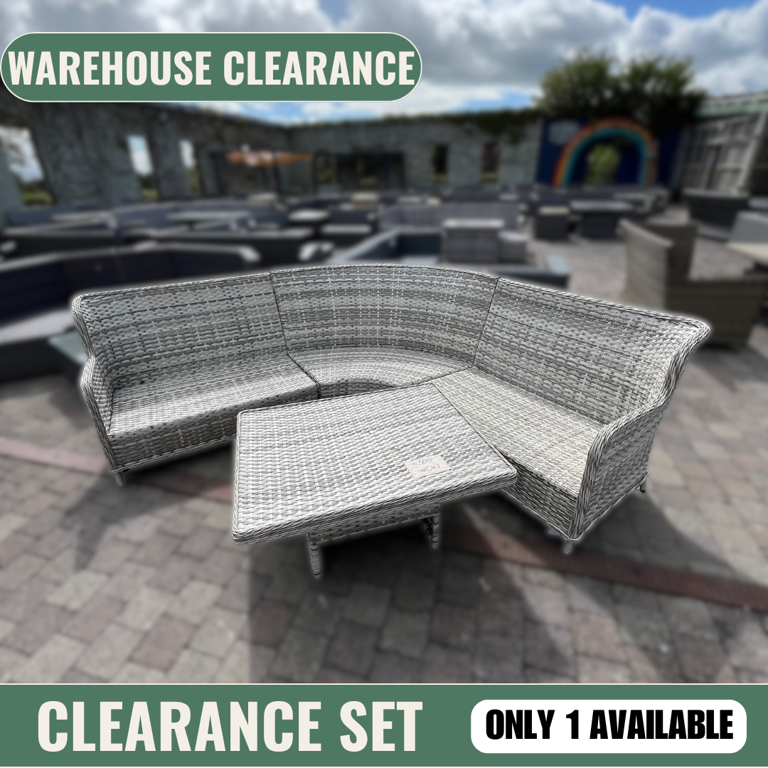 Wroxham Curved Sofa with Table - Clearance