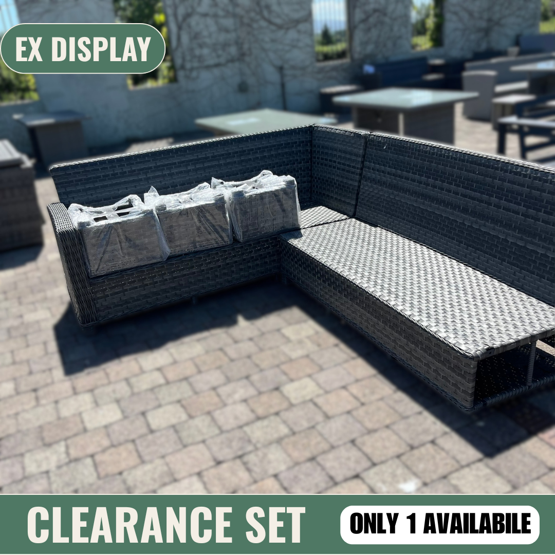 Corner Sofa Set with Footstools - Clearance