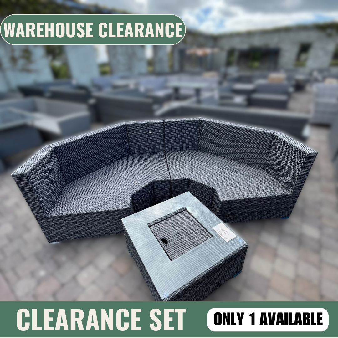 Gardina Sofa Set with Square Table & Ice Bucket- Clearance