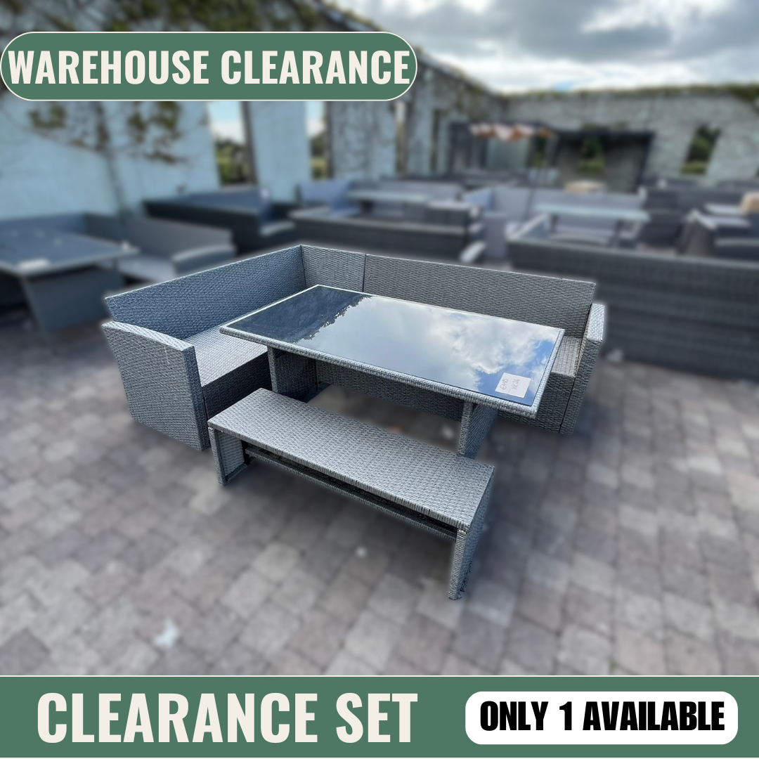 California Casual Dining Set (Grey) - Clearance