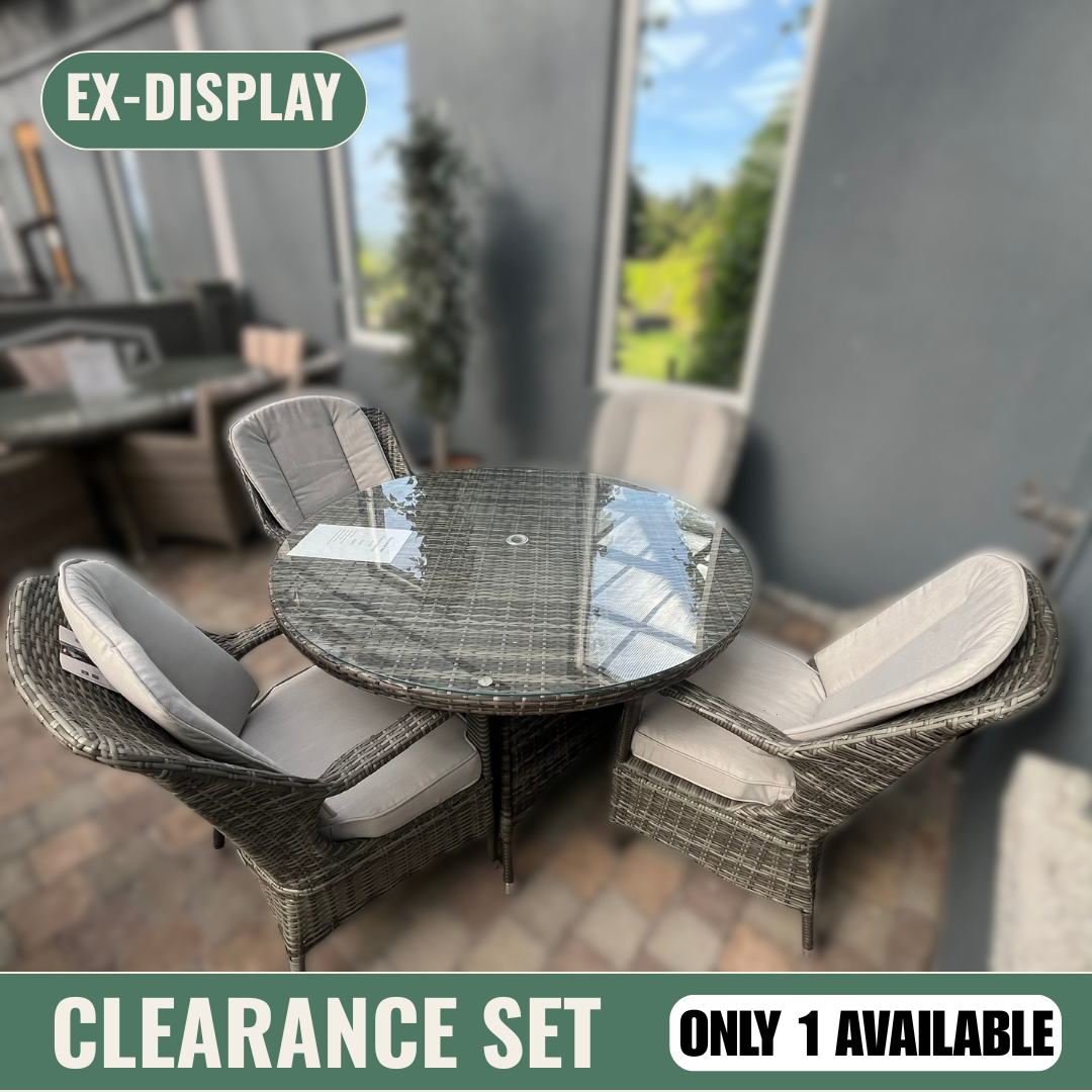 Parma 4-Seater Dining Set  - Clearance