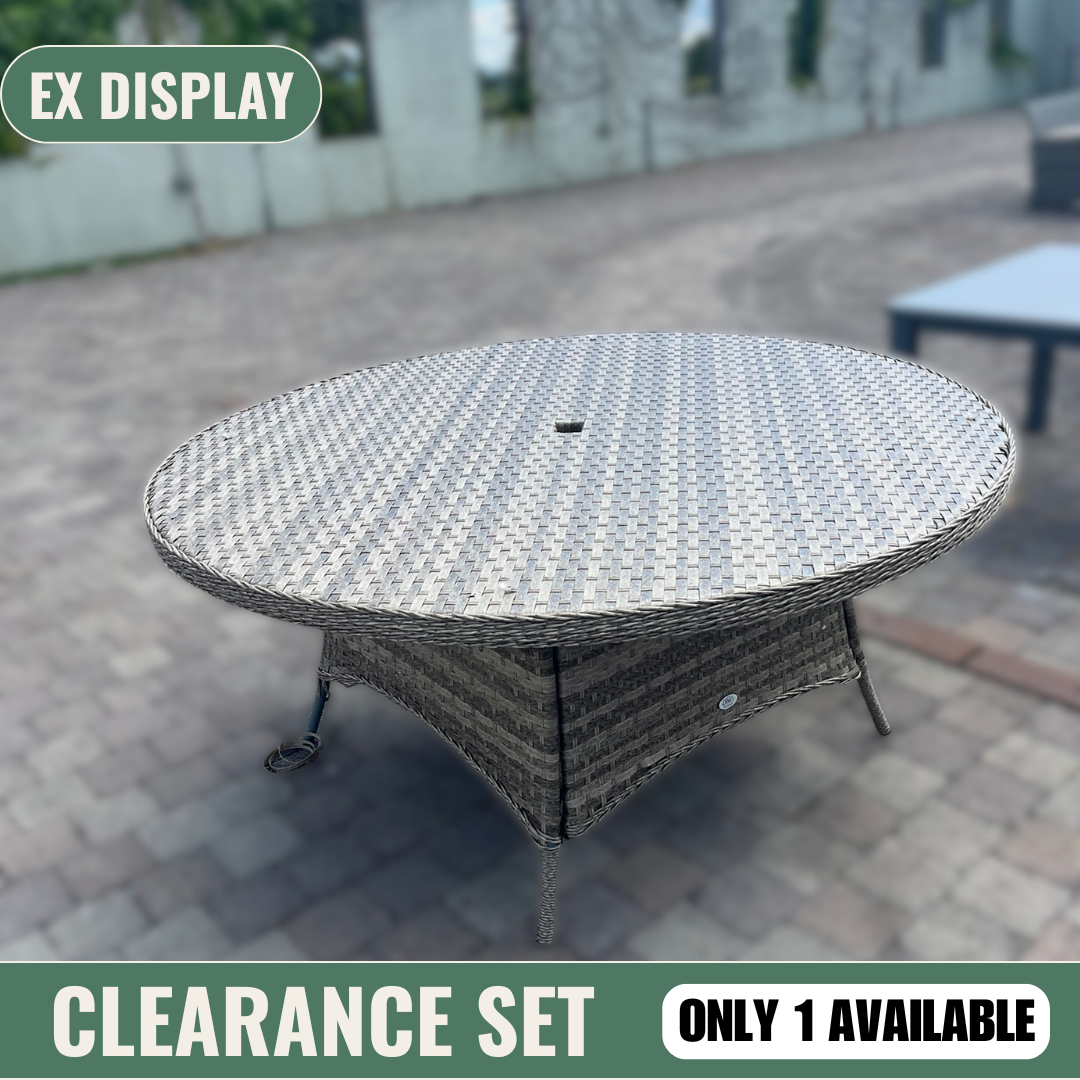 Round Rattan Table (No Glass) - Clearance