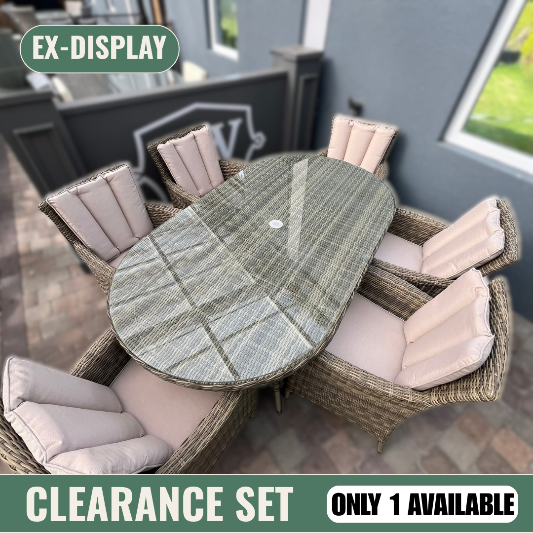 Dumont 6-Seater Oval Set   - Clearance