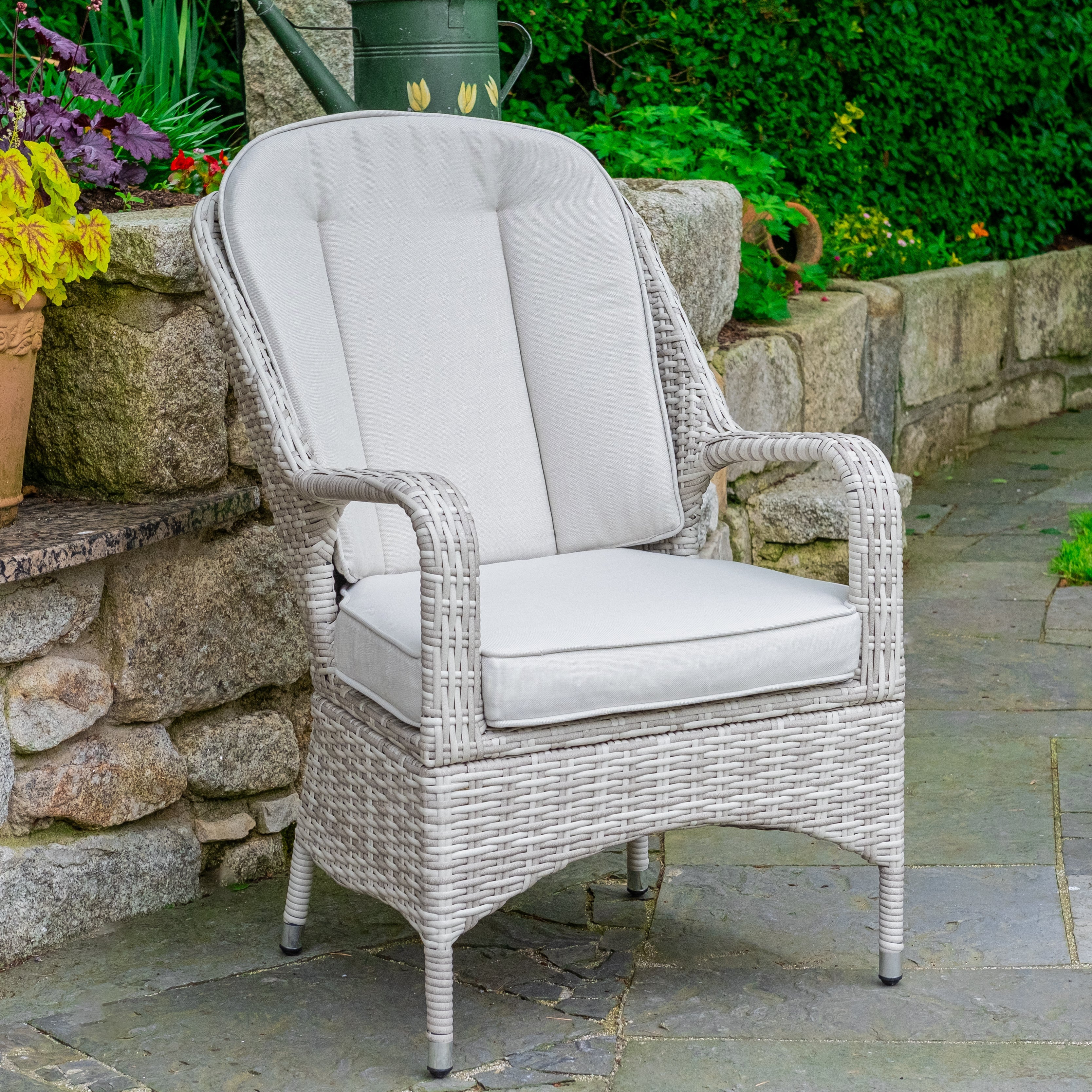 Parma Bistro Set (White Washed)