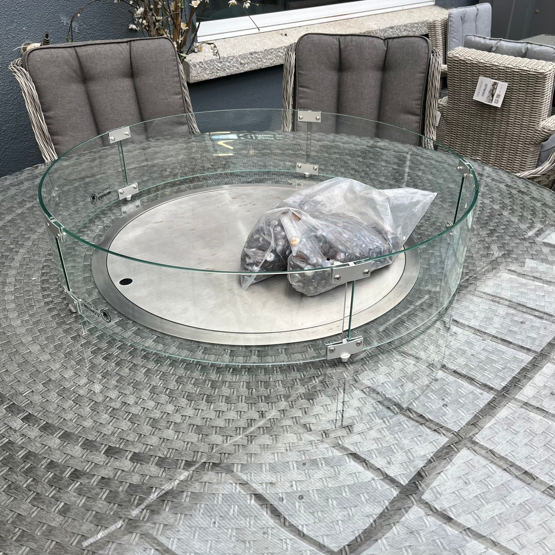 Bali / Boston 6 Seater - Fire pit Set - Clearance
