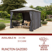 Runcton - 3 x 3m Polycarbonate Gazebo