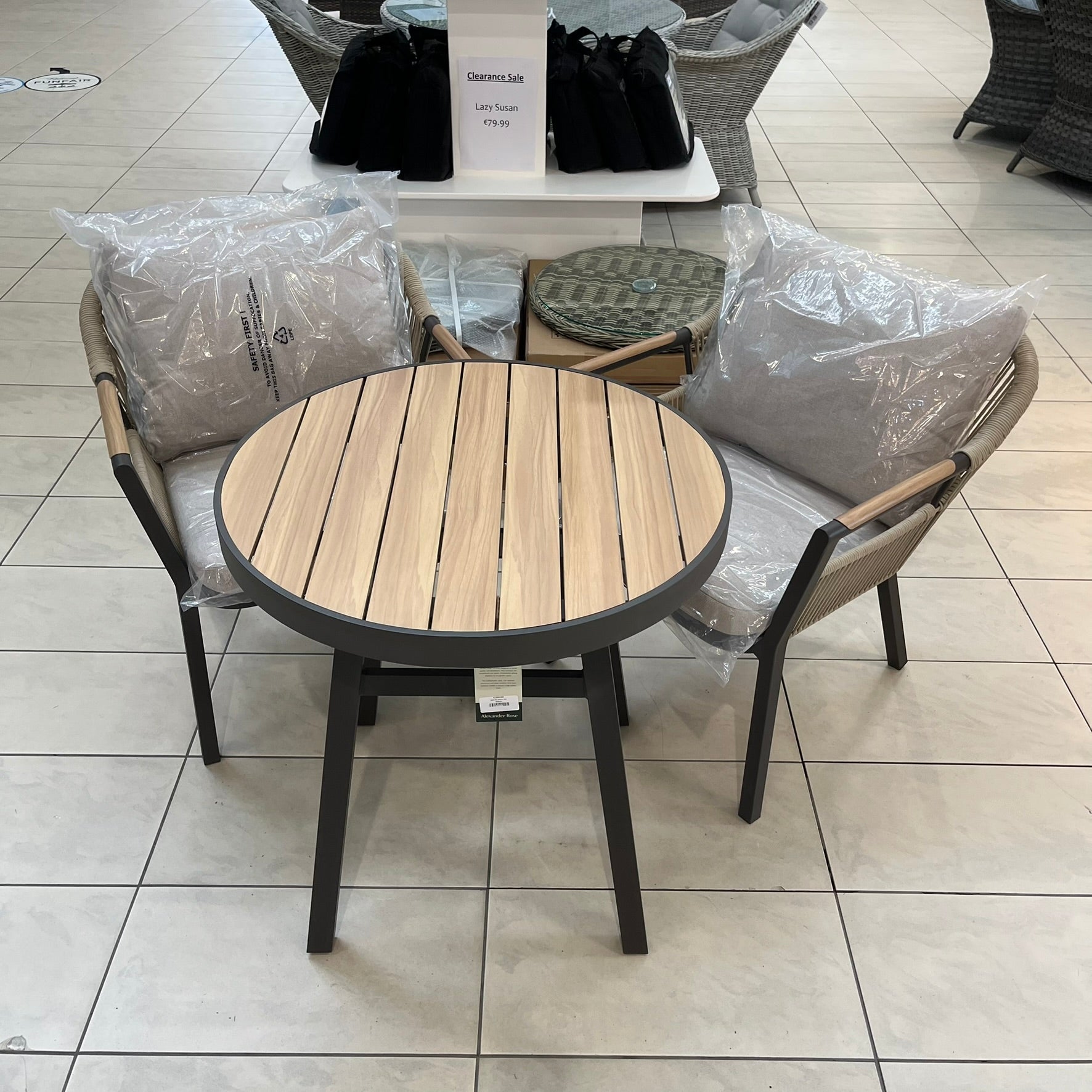 Bali Alu Bistro Set - Clearance