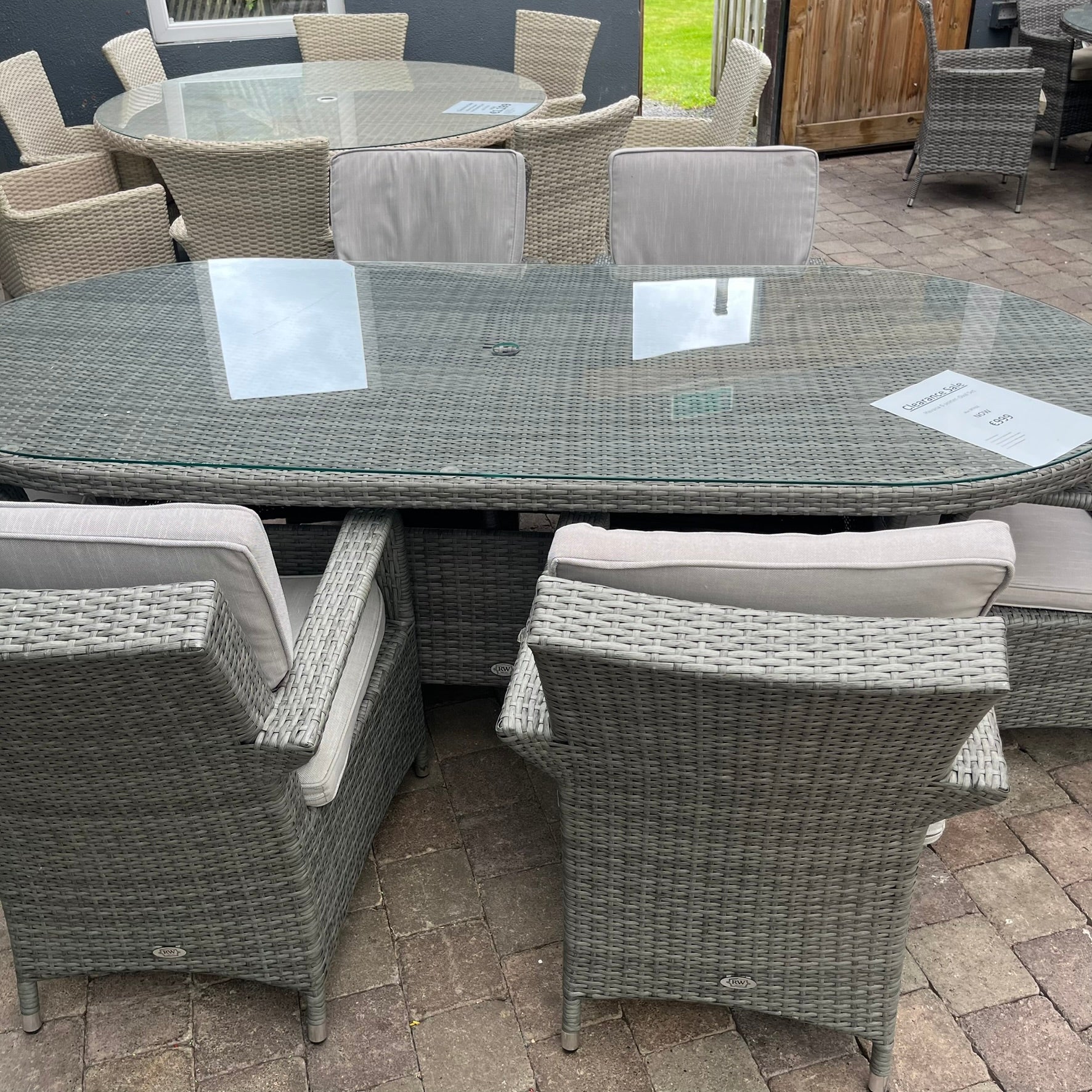 Havana 6 Seater Set (Oval) - Clearance