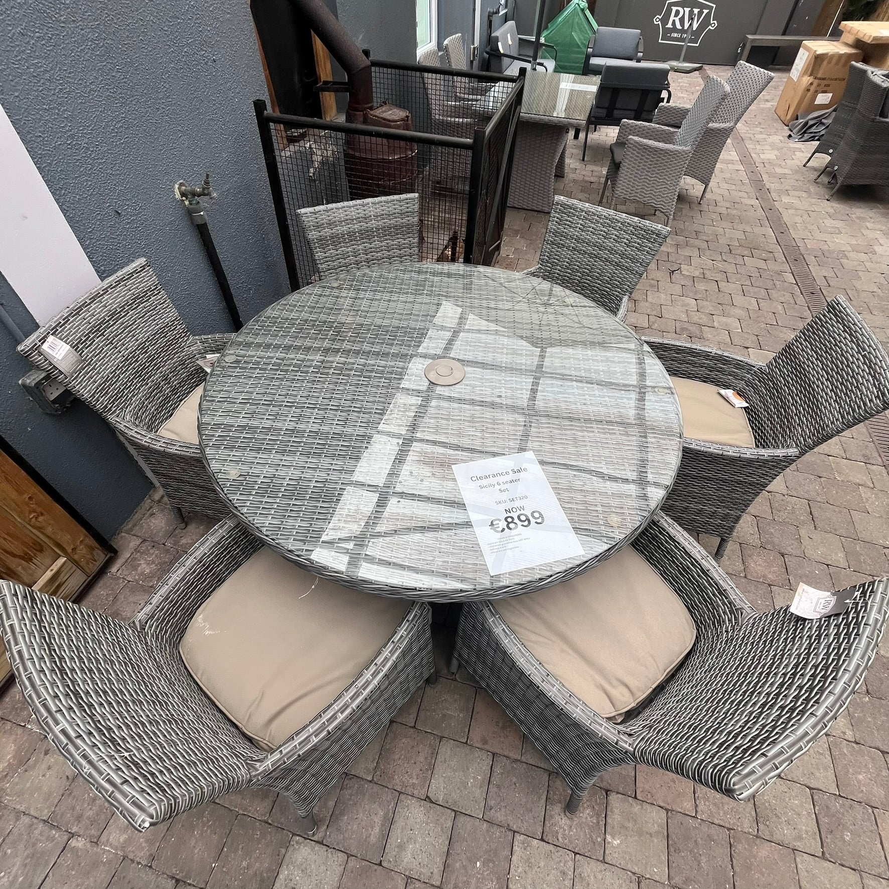 Sicily 6 Seater Set