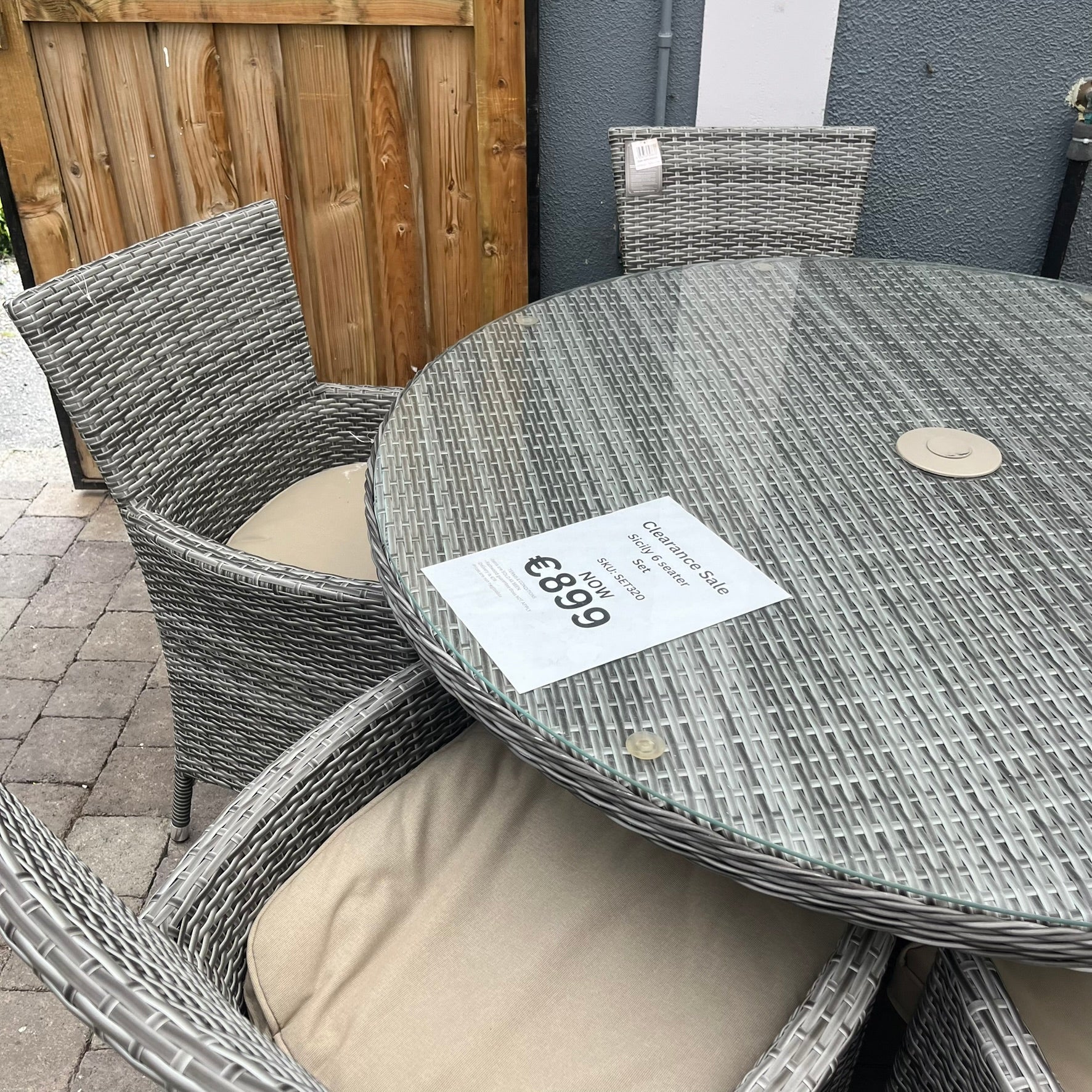 Sicily 6 Seater Set