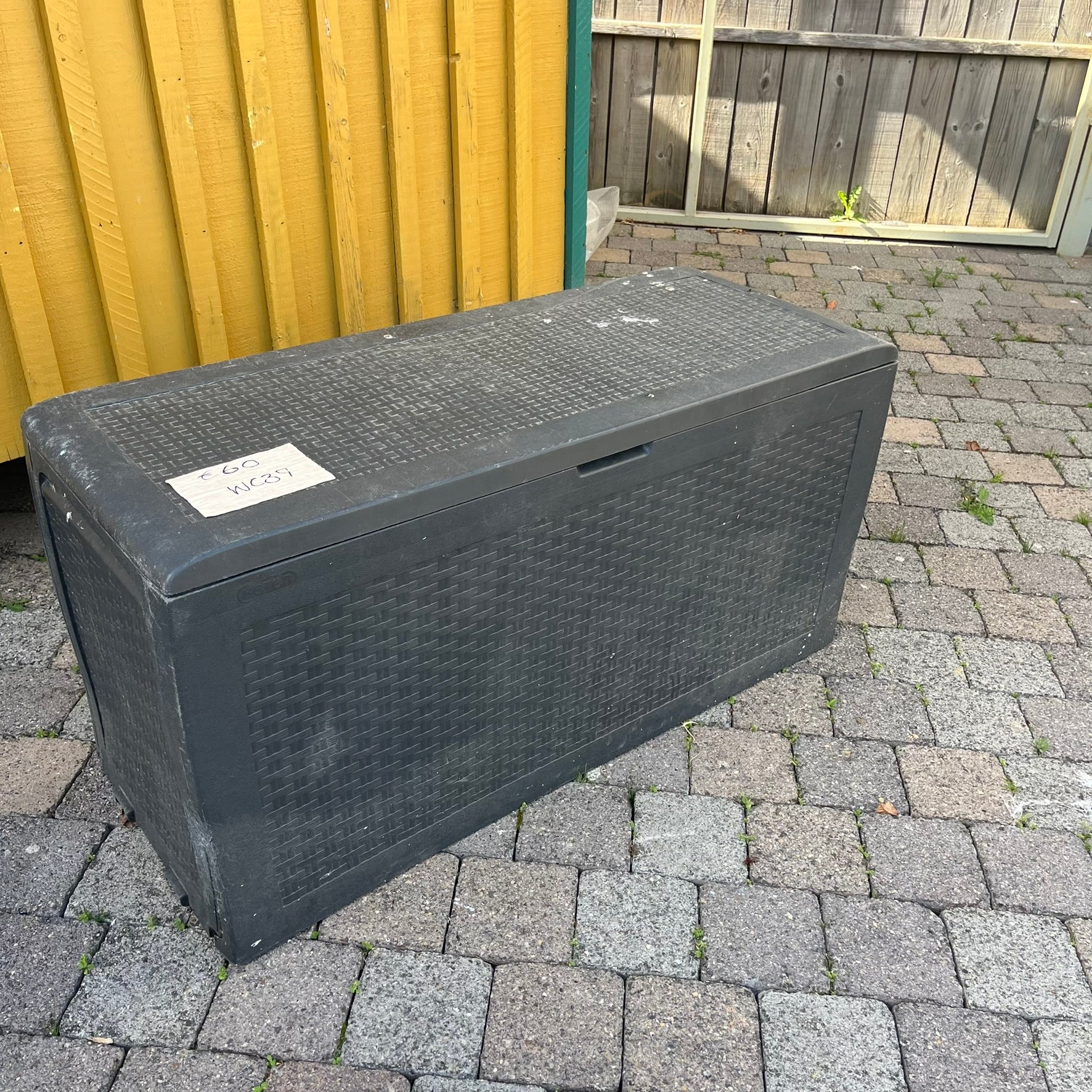 Plastic Storage Box - Grey - Clearance