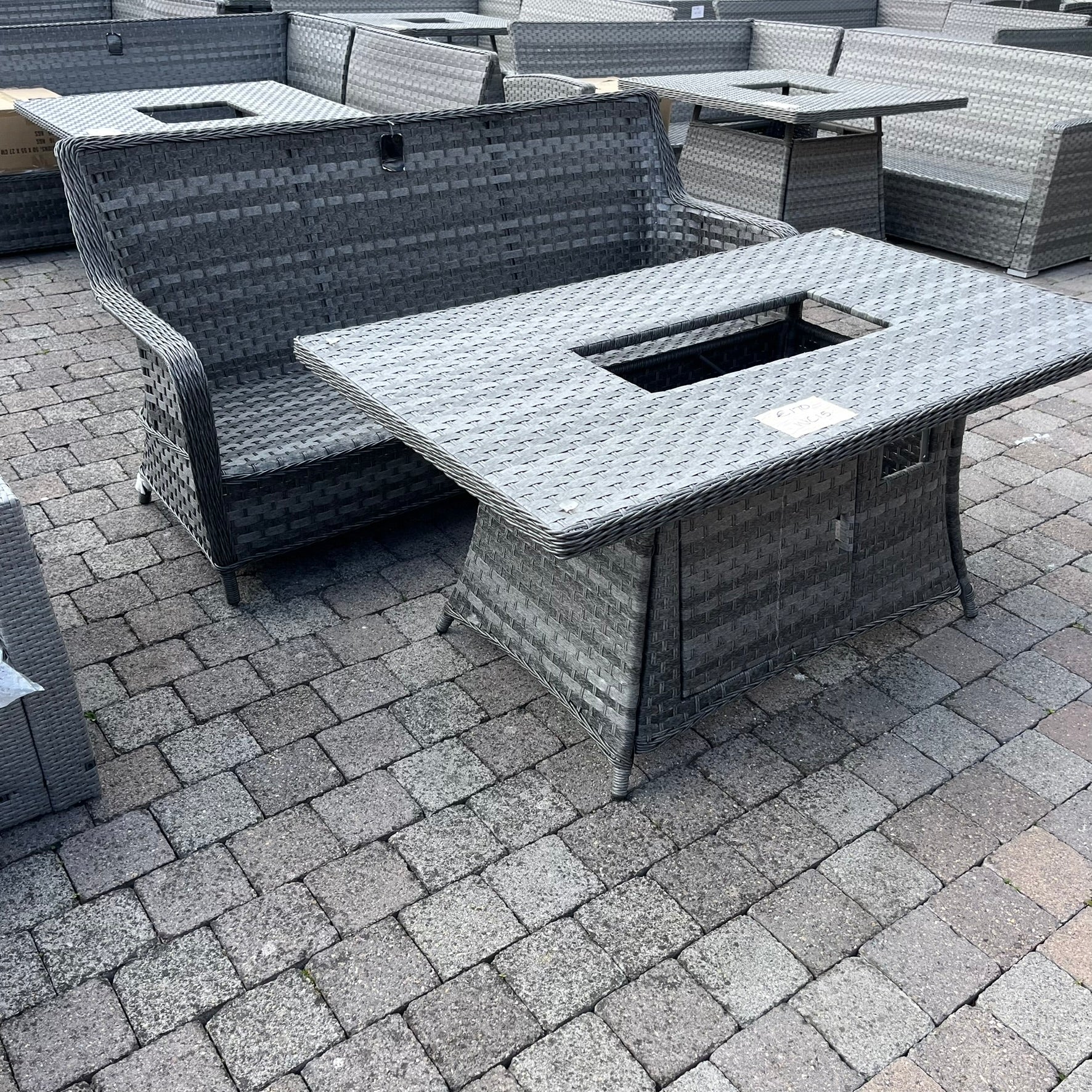 Boston 3 Seater Table and Sofa - Clearance