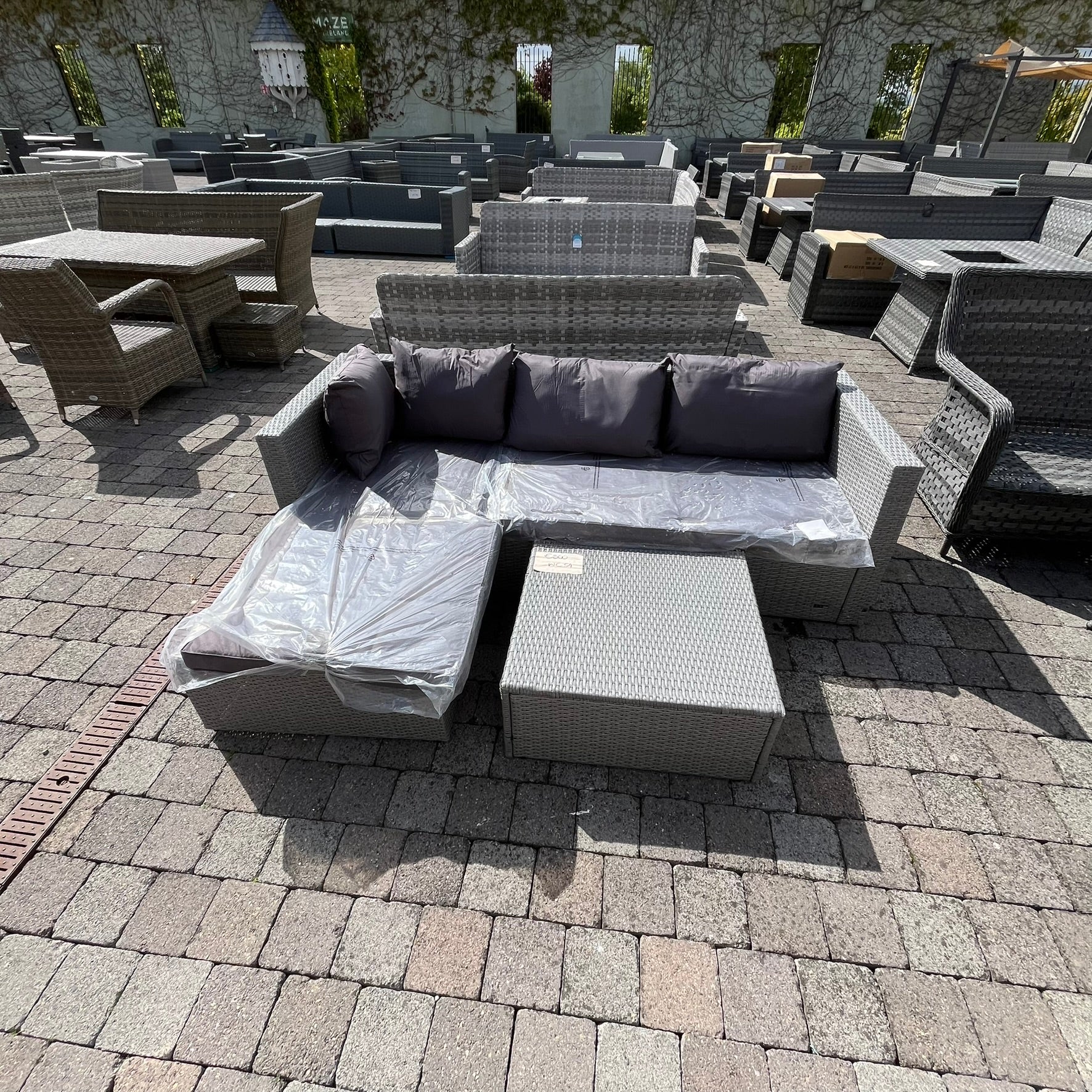 Sofa Set - Grey - Clearance
