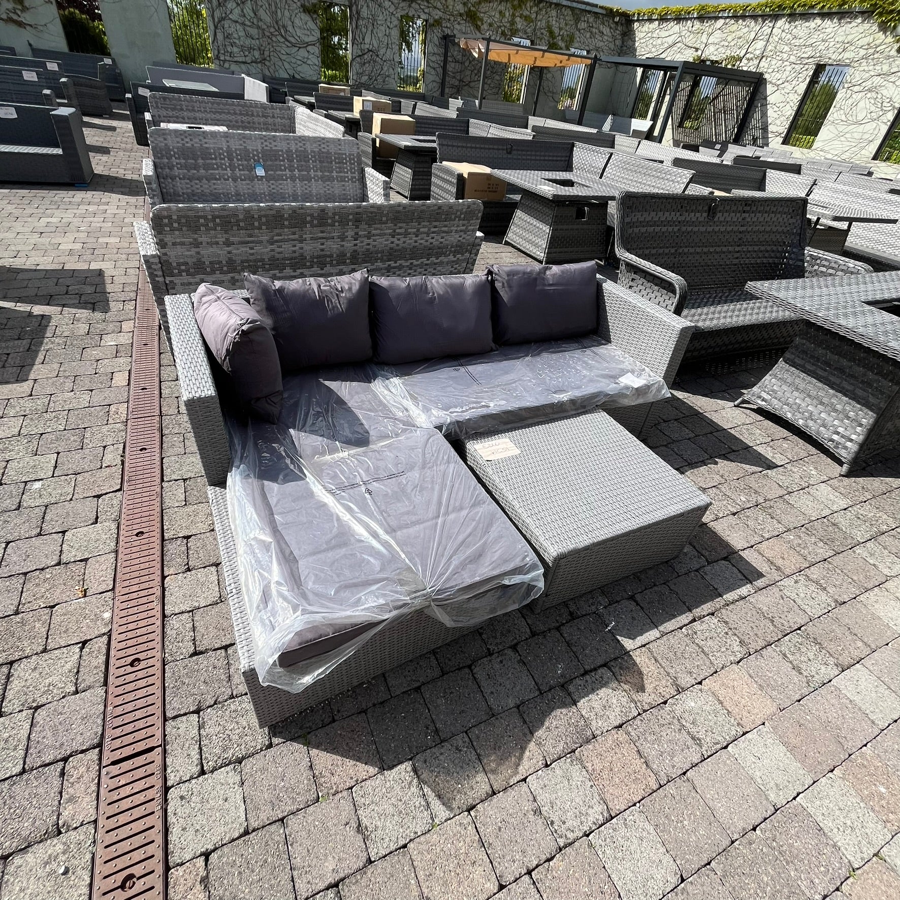 Sofa Set - Grey - Clearance