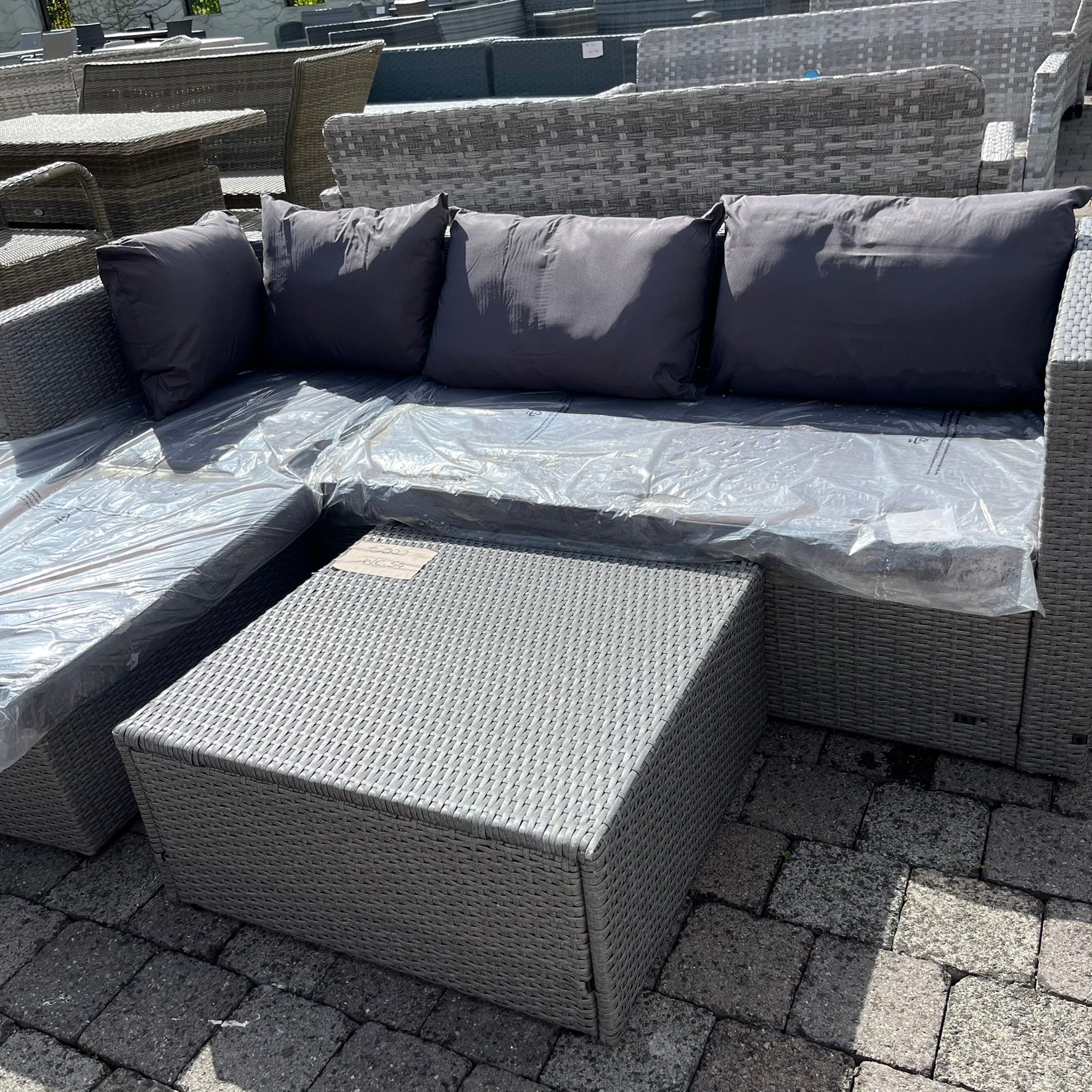 Sofa Set - Grey - Clearance