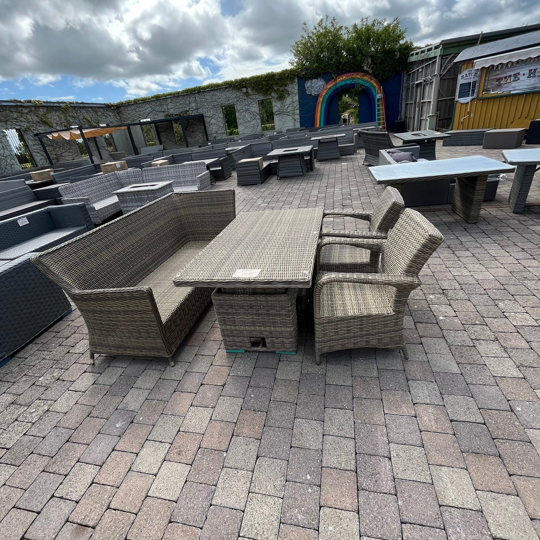 Chester Sofa Set with Footstools - Clearance