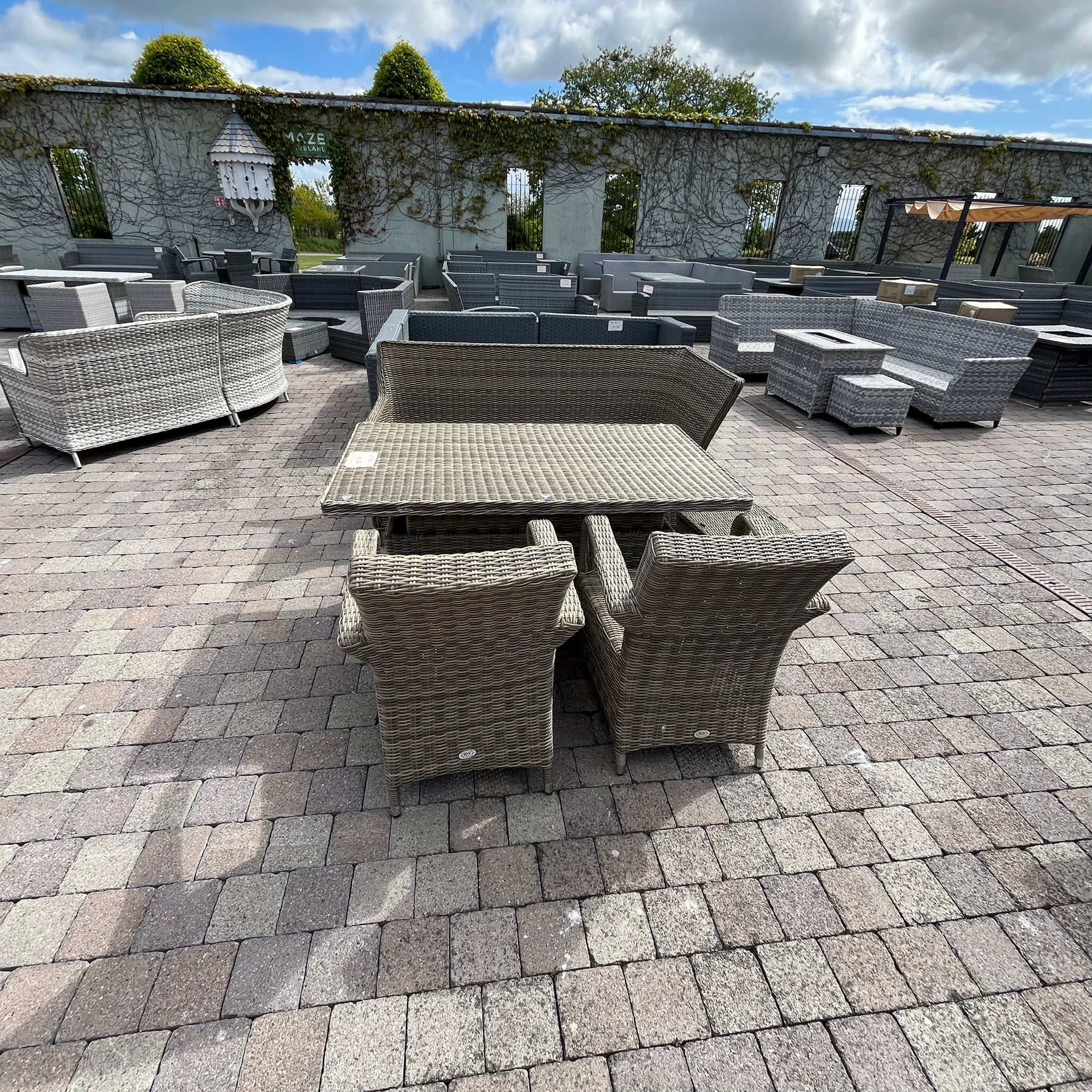 Chester Sofa Set with Footstools - Clearance