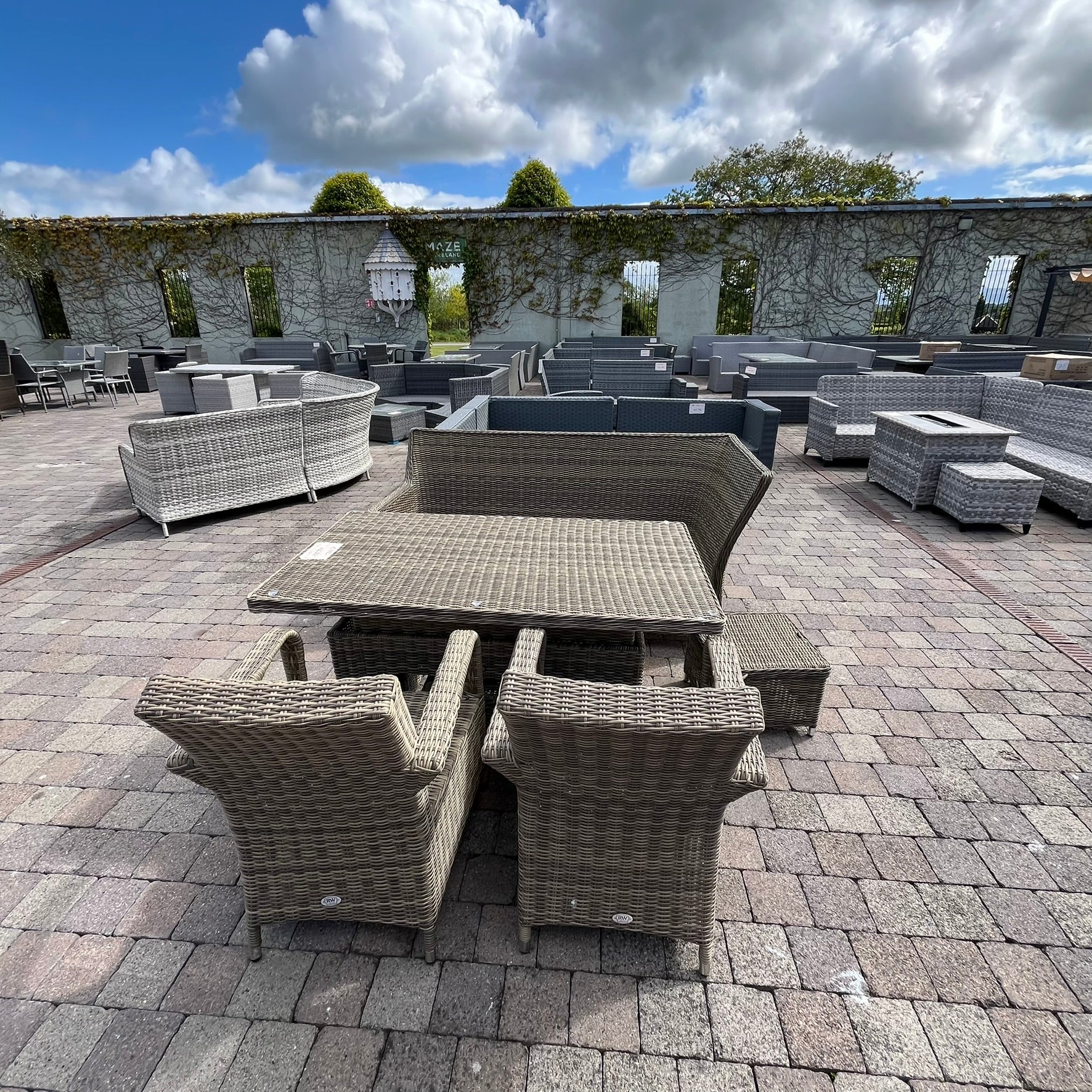 Chester Sofa Set with Footstools - Clearance