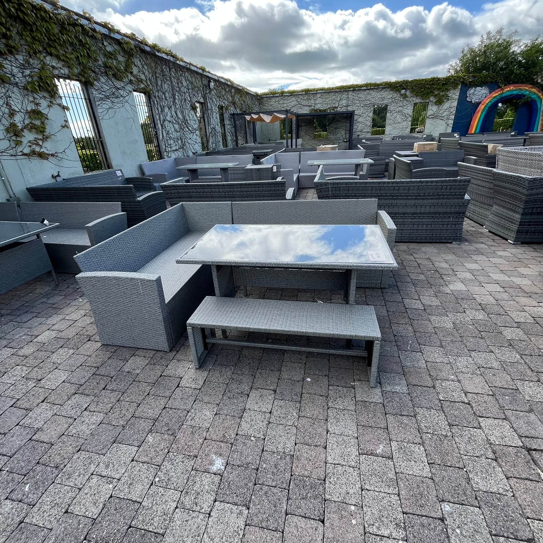 California Casual Dining Set (Grey) - Clearance