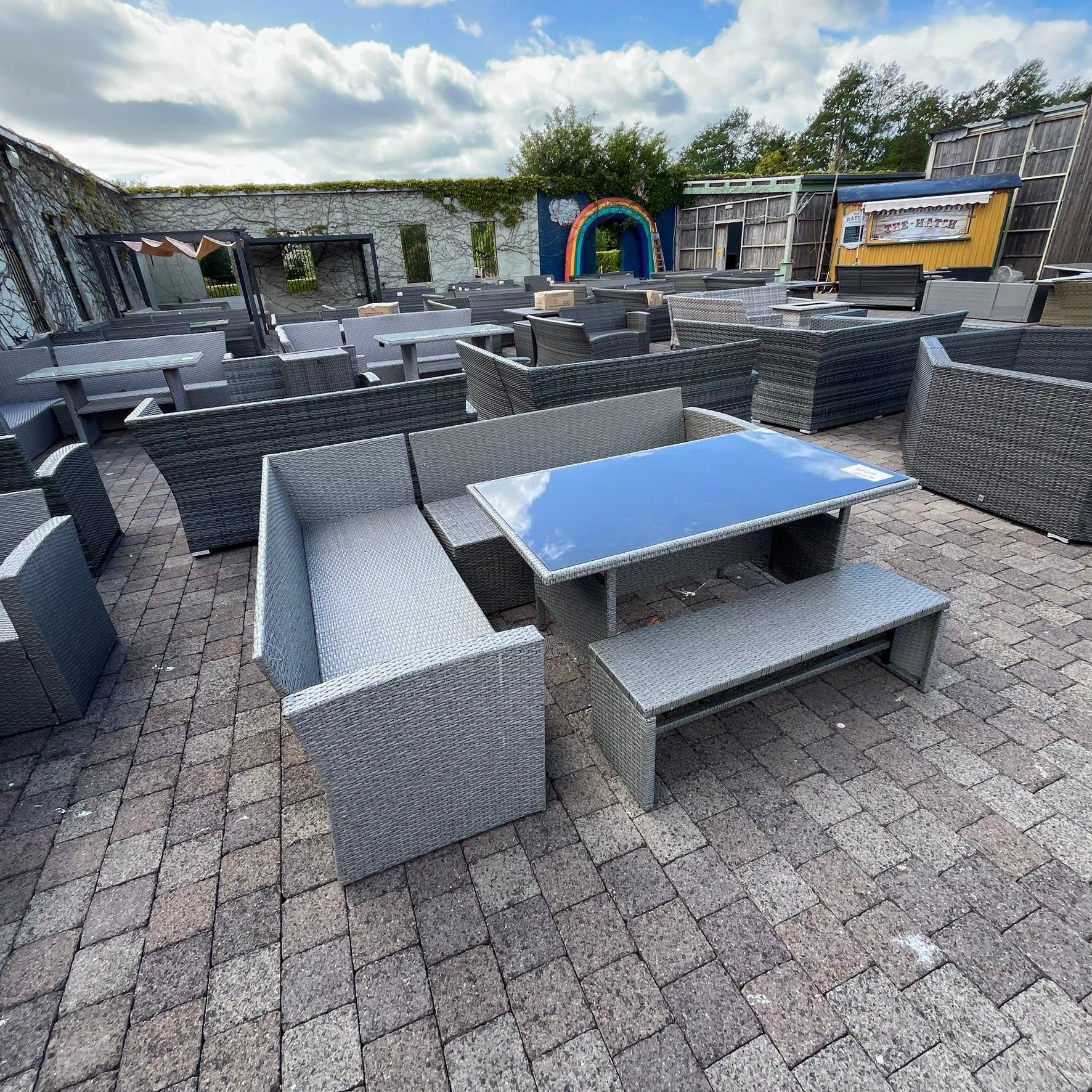 California Casual Dining Set (Grey) - Clearance