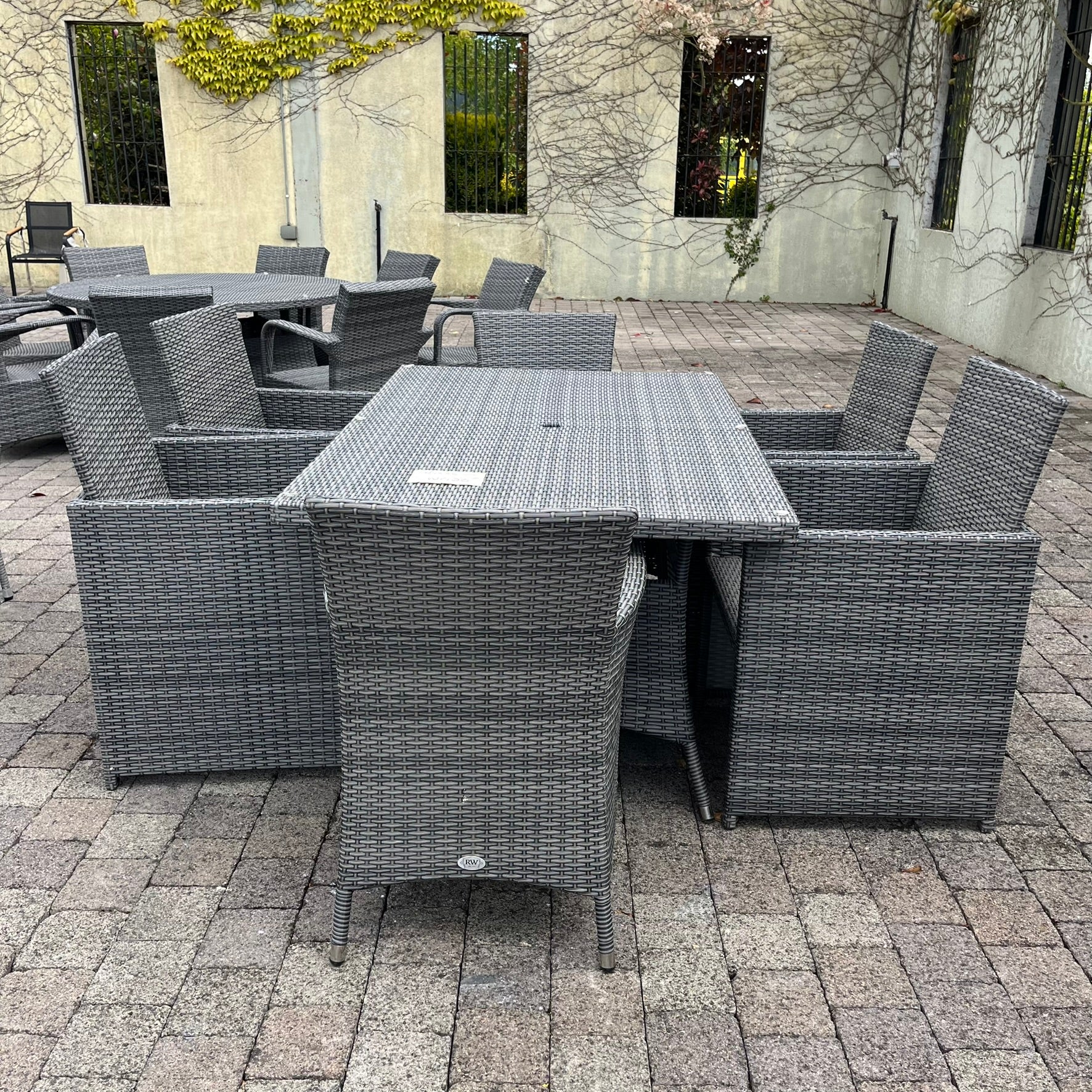 Gardina 6 Seater Set - Rectangle Grey - Clearance