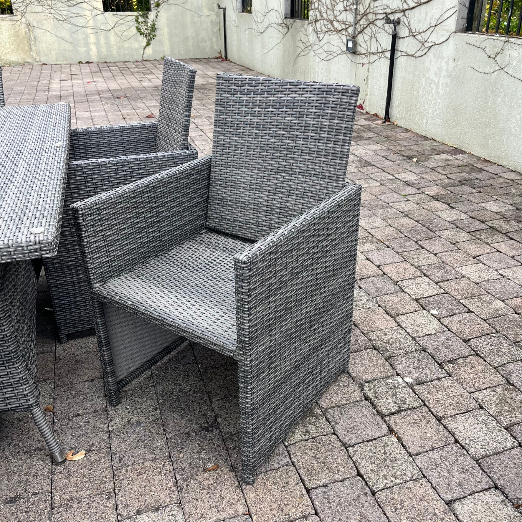 Gardina 6 Seater Set - Rectangle Grey - Clearance