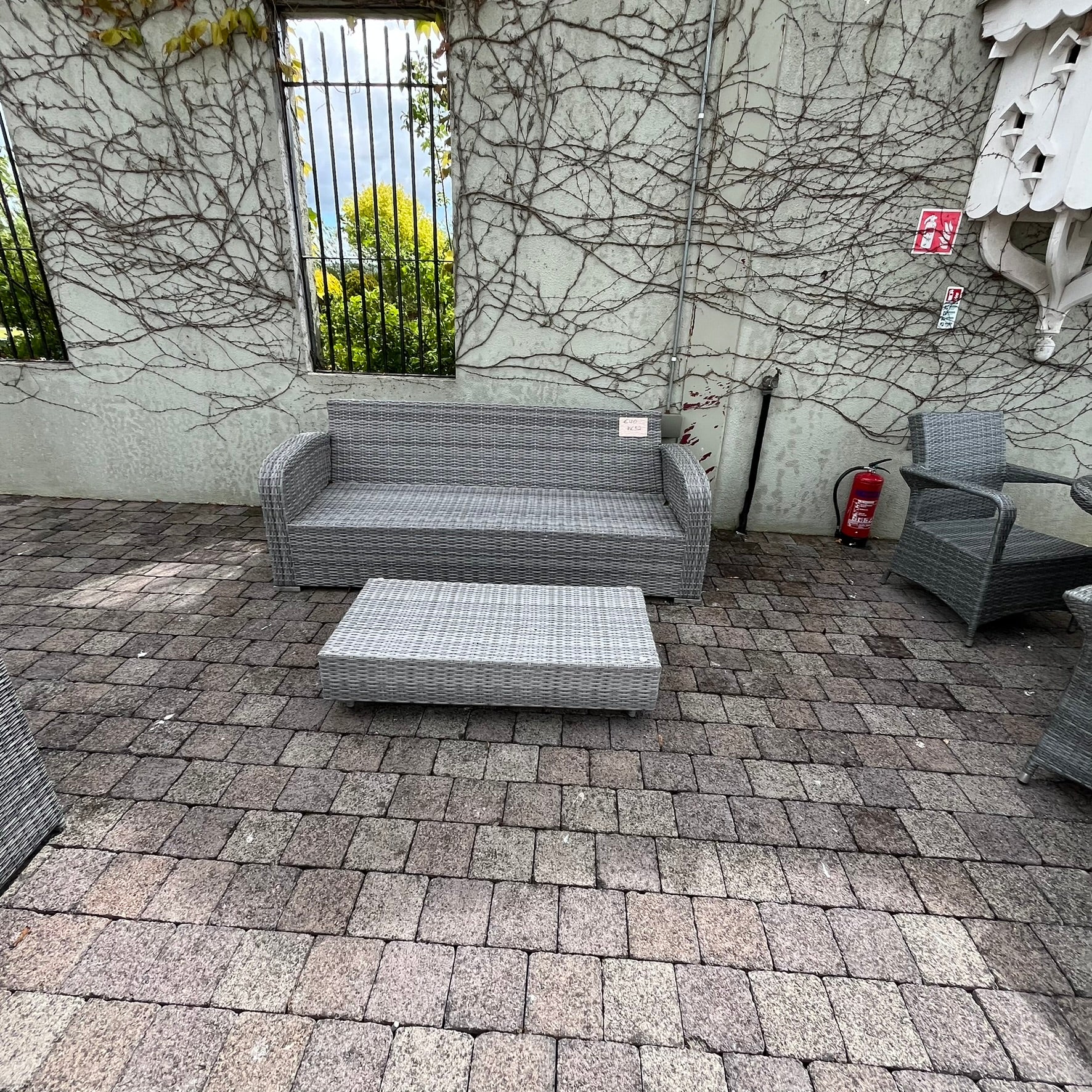 Grey Sofa & Small Table - Clearance