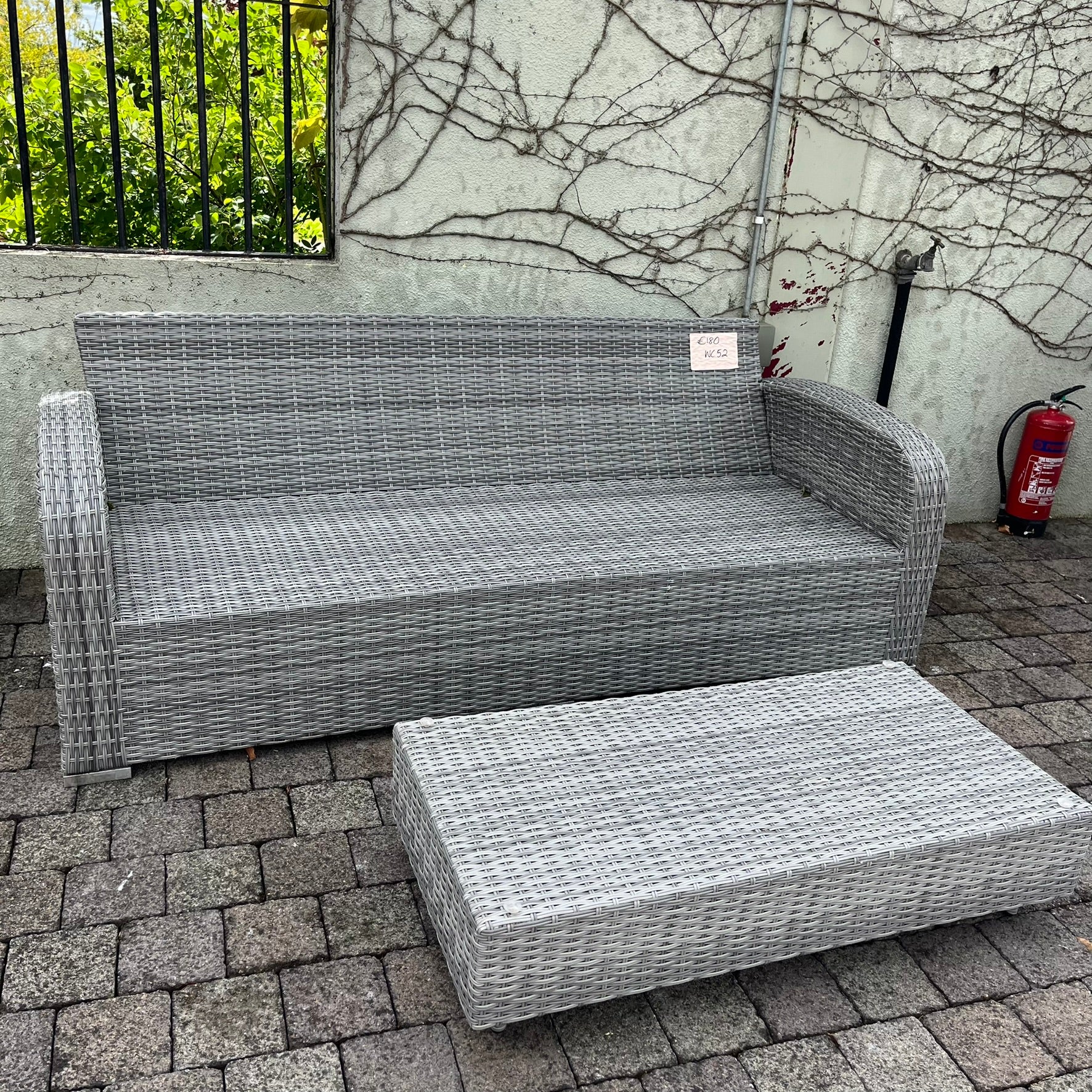 Grey Sofa & Small Table - Clearance