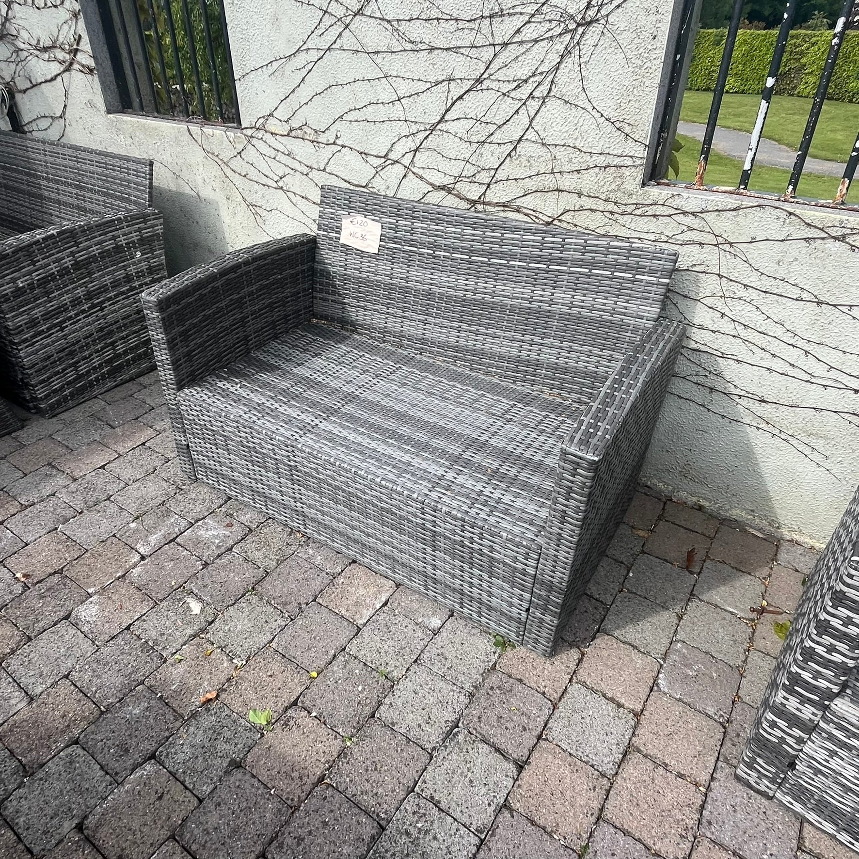 Grey 2 Seater Sofa - Clearance