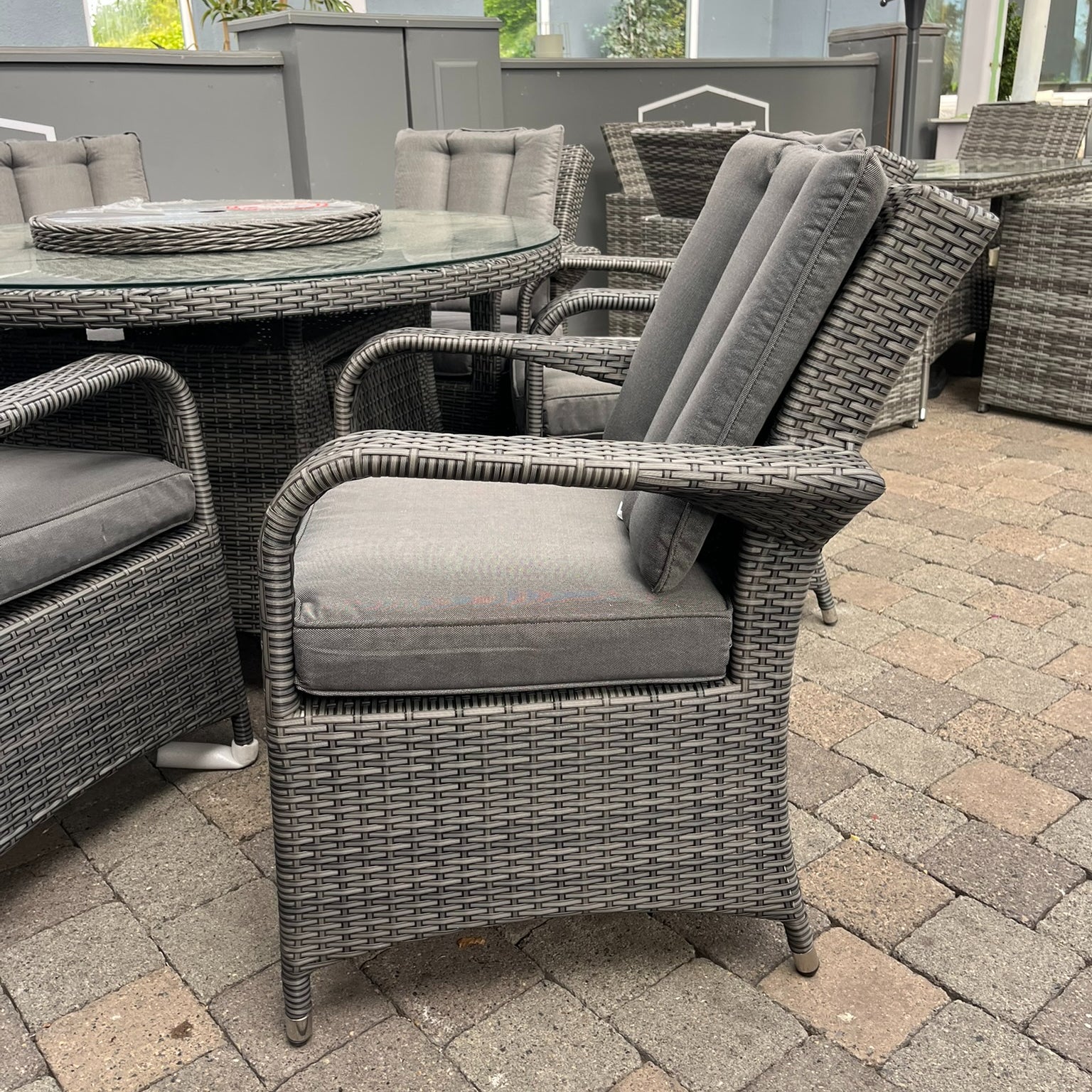 Gardenia 6-Seater Set with Lazy Susan  - Clearance